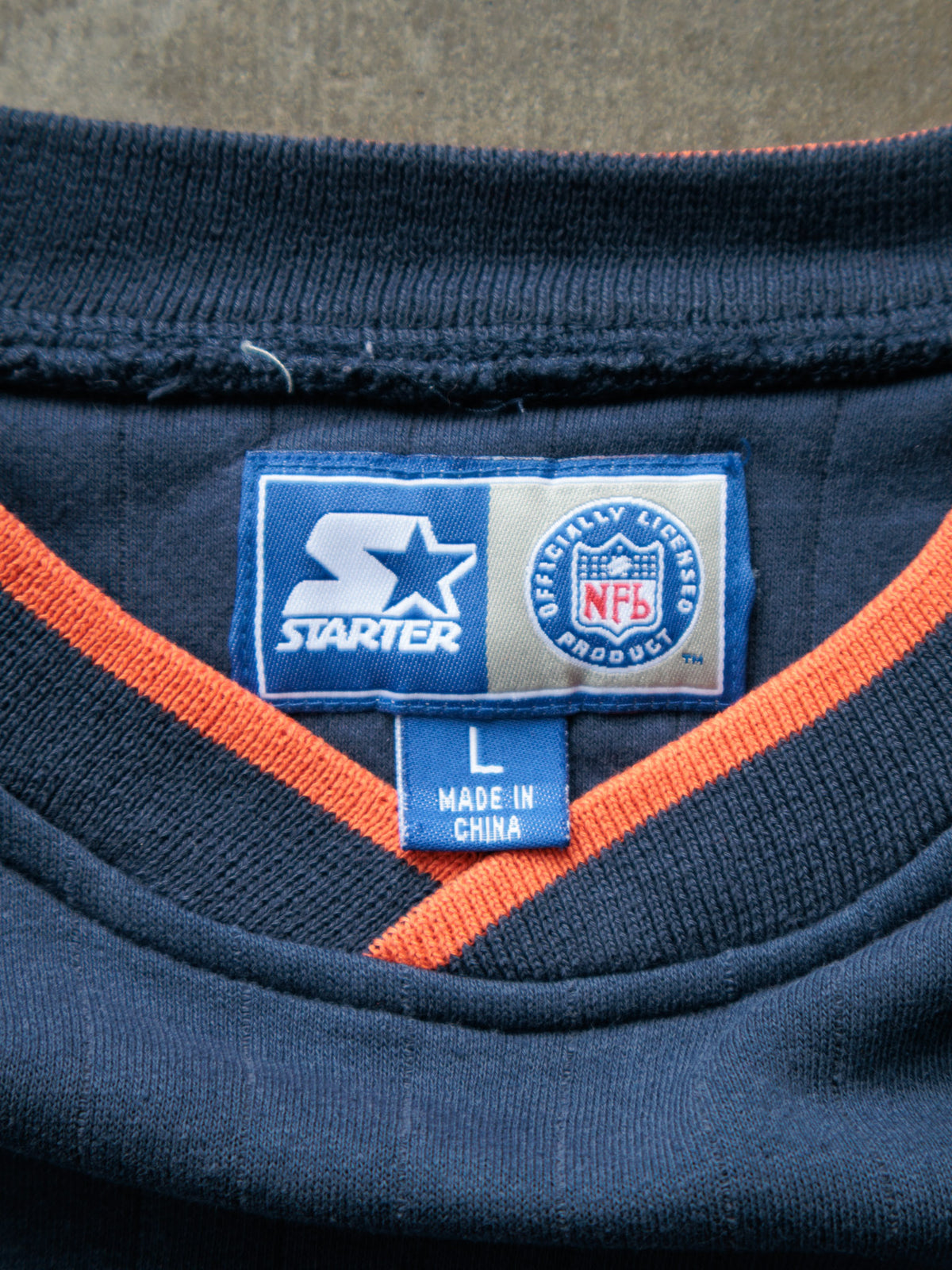 Vintage 90s Navy Starter Denver Broncos Sweatshirt (L)
