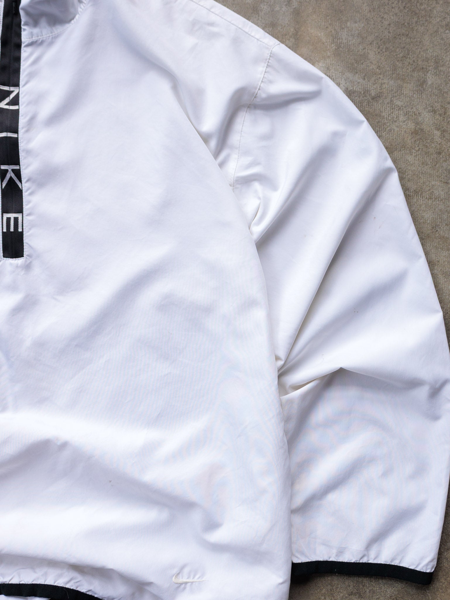 Vintage 90s White Nike Quarter Zip Pullover Jacket (L)