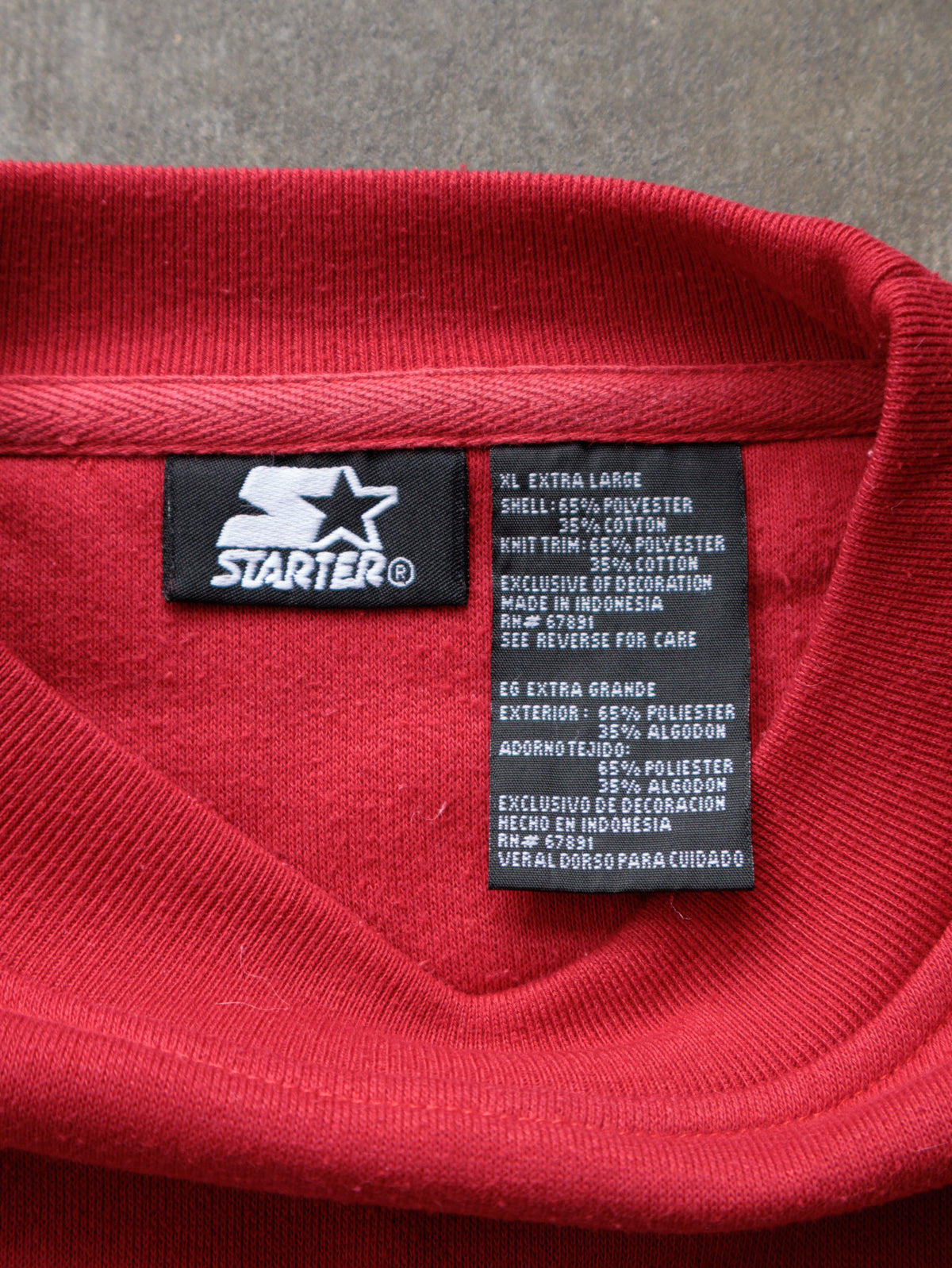 Vintage Red Starter Sweatshirt (XL)