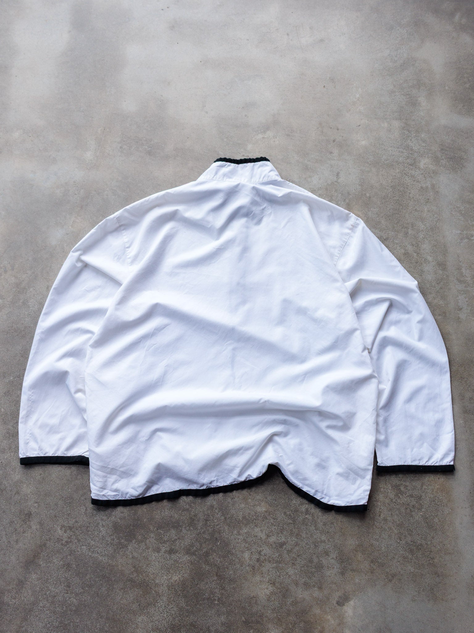 Vintage 90s White Nike Quarter Zip Pullover Jacket (L)