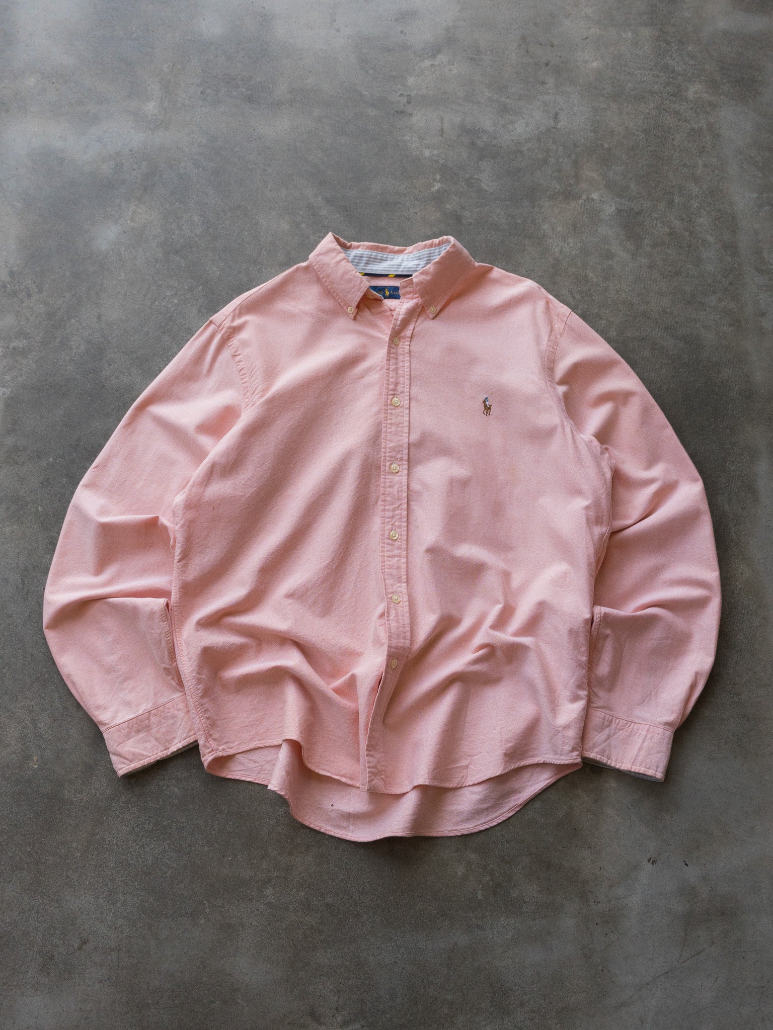 Vintage Pink Ralph Lauren Shirt (L)