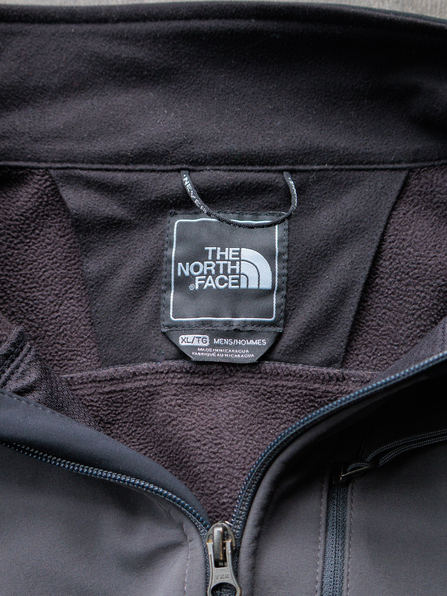 Vintage Grey & Black The North Face Apex Bionic Softshell Jacket (XL)