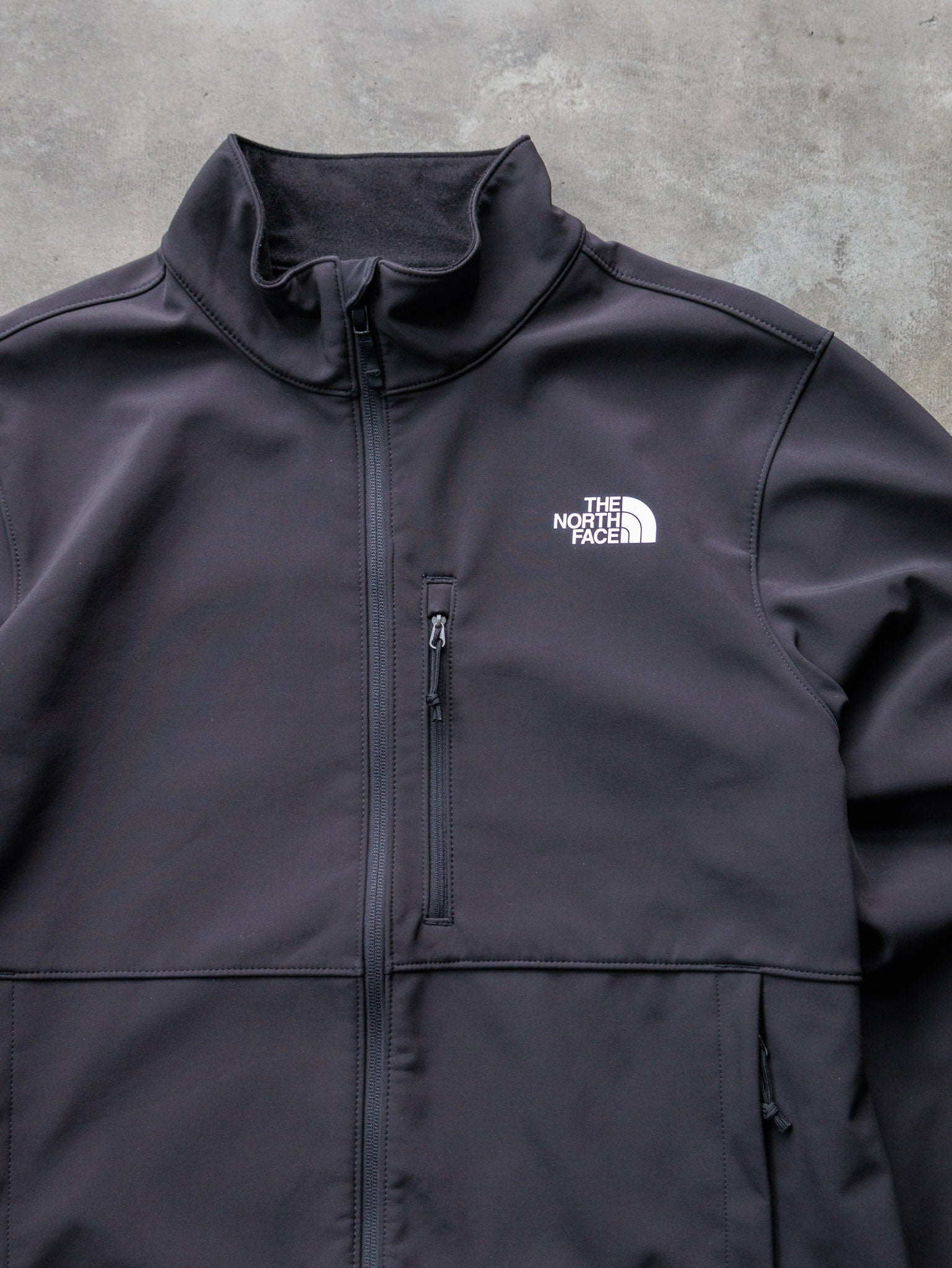 Vintage Black The North Face Windwall Softshell Jacket (L)