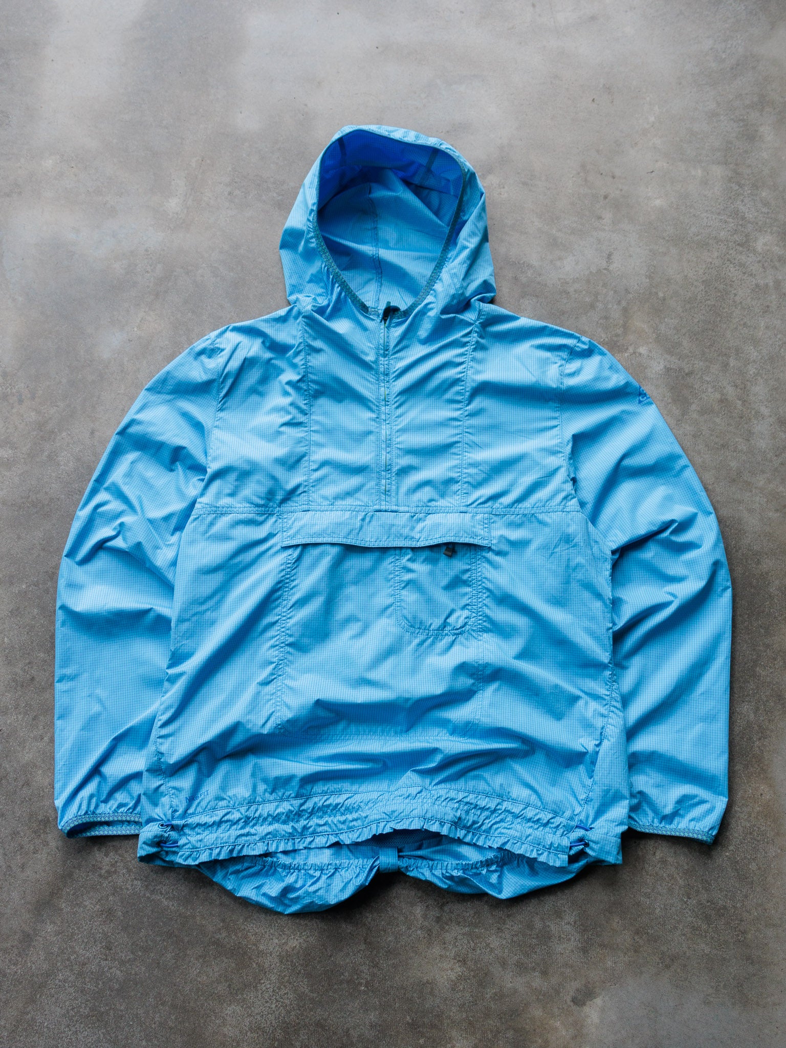 Vintage Blue Nike ACG Grid Pattern Anorak Jacket (16-18Y)