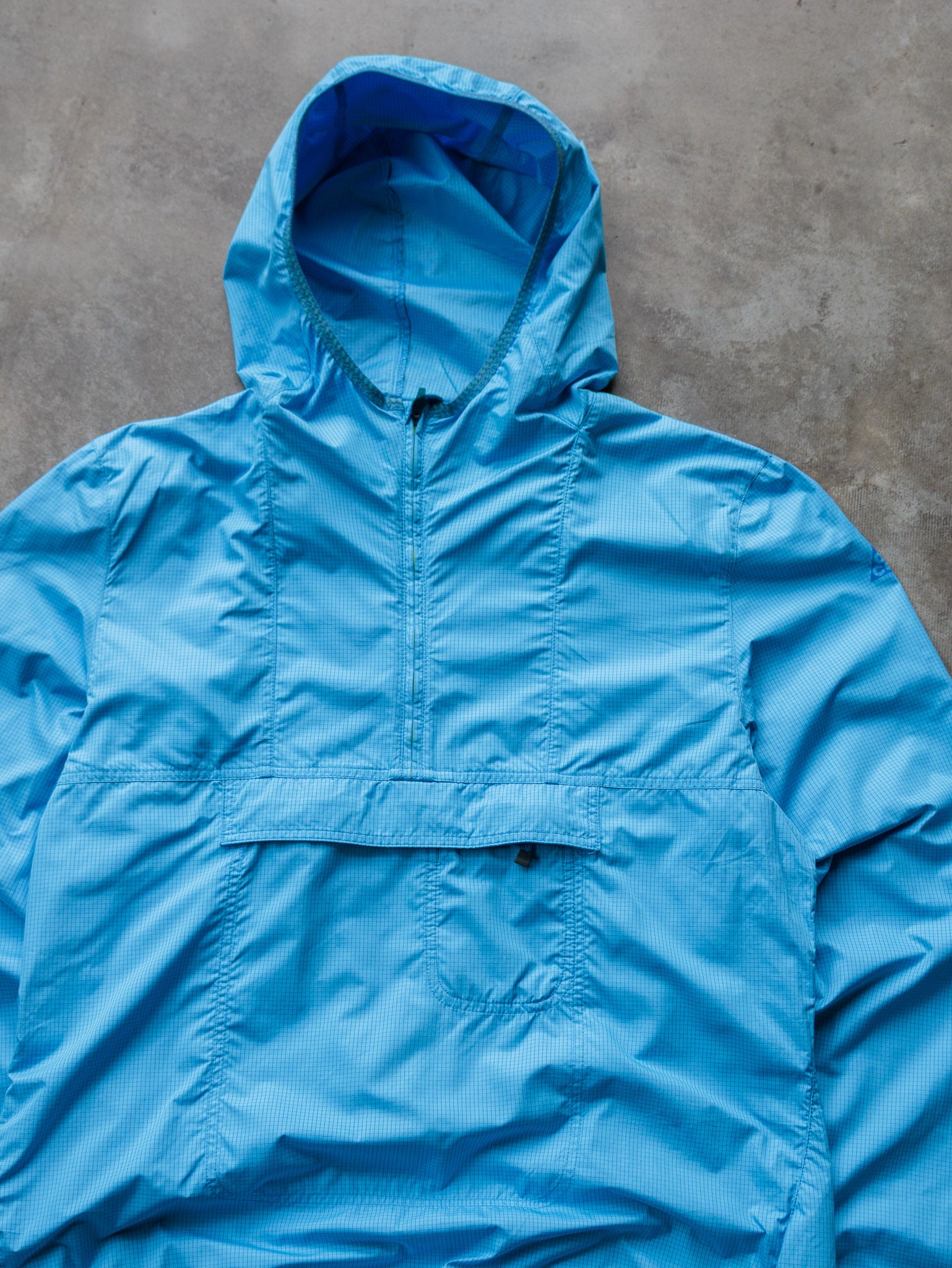 Vintage Blue Nike ACG Grid Pattern Anorak Jacket (16-18Y)