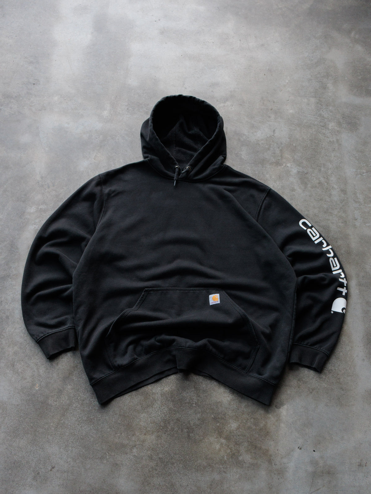 Vintage Black Carhartt Hoodie (XL)