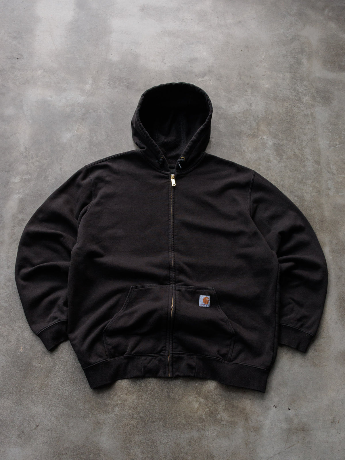 Vintage Black Carhartt Full Zip Hoodie (XL)