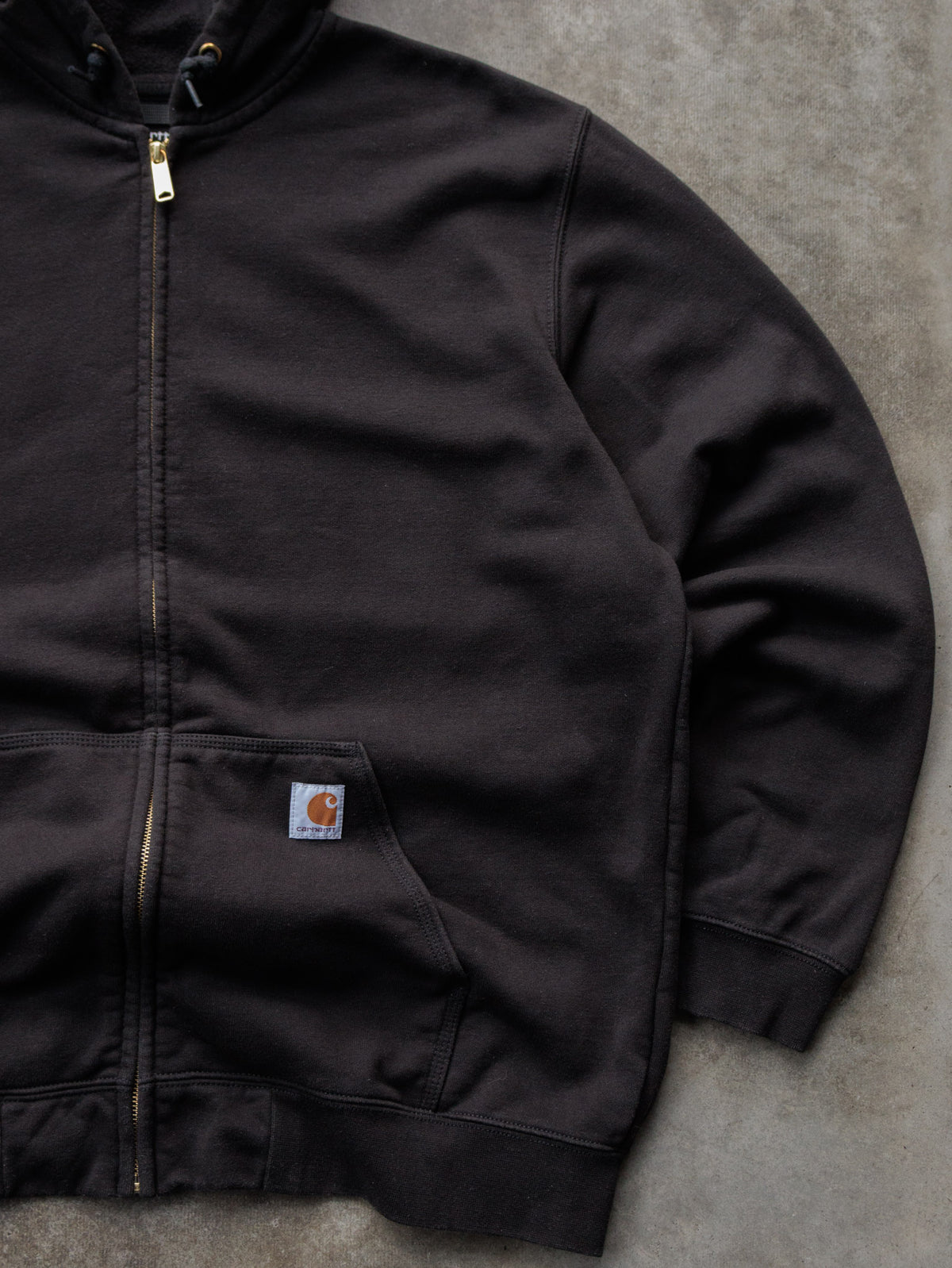 Vintage Black Carhartt Full Zip Hoodie (XL)