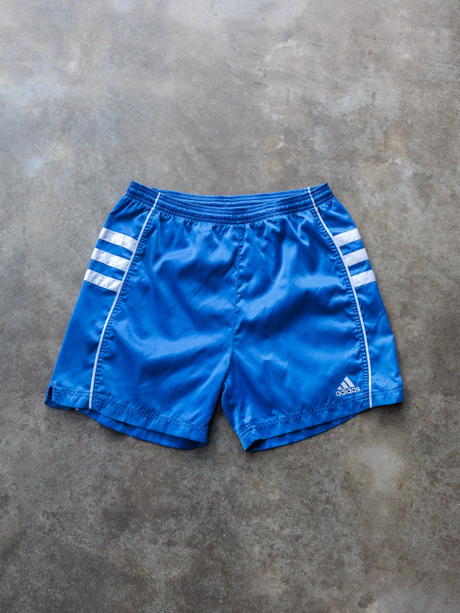 Vintage 90s Blue Adidas Shorts (S)