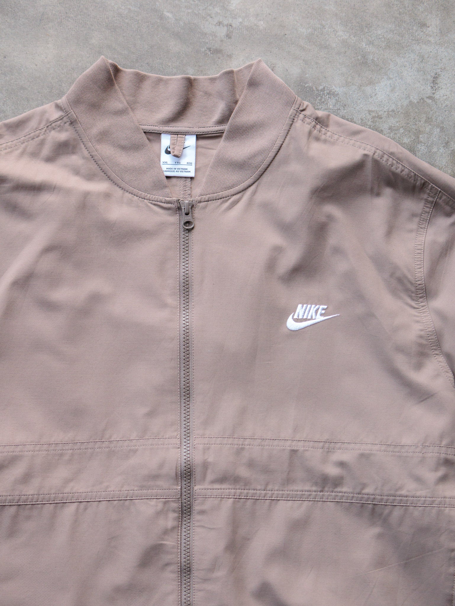 Vintage Brown Nike Full Zip Jacket (2XL)