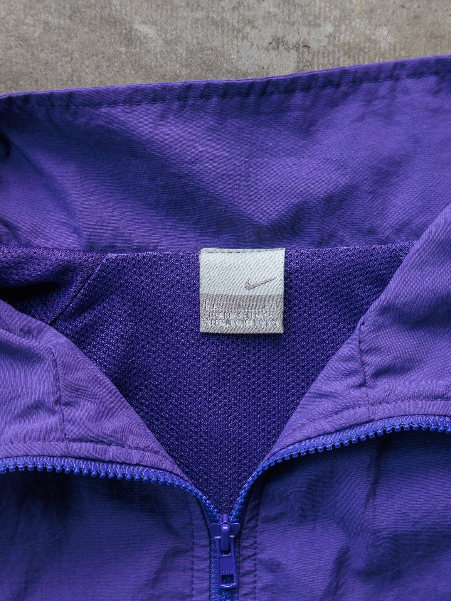 Vintage Purple Nike Washington Huskies Zip Windbreaker (L)