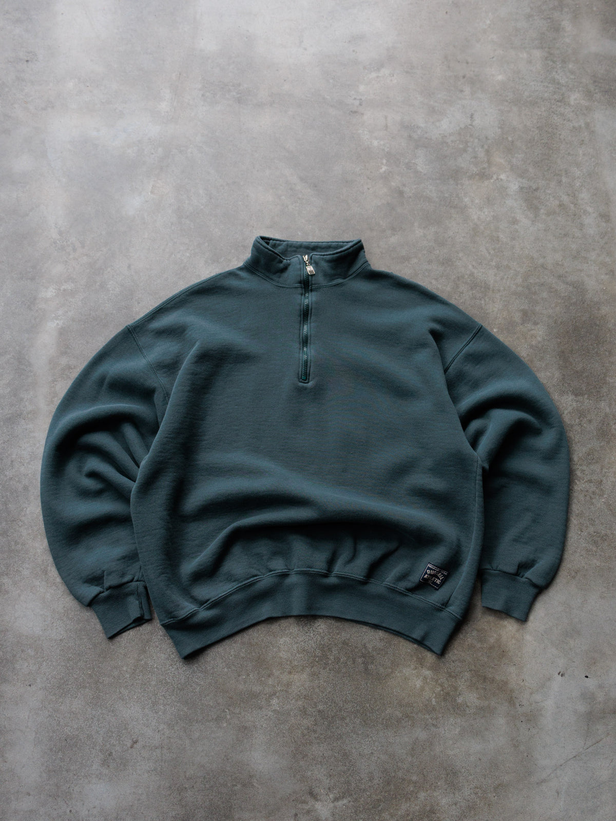 Vintage 90s Green Russell Athletic Quarter Zip (XL)