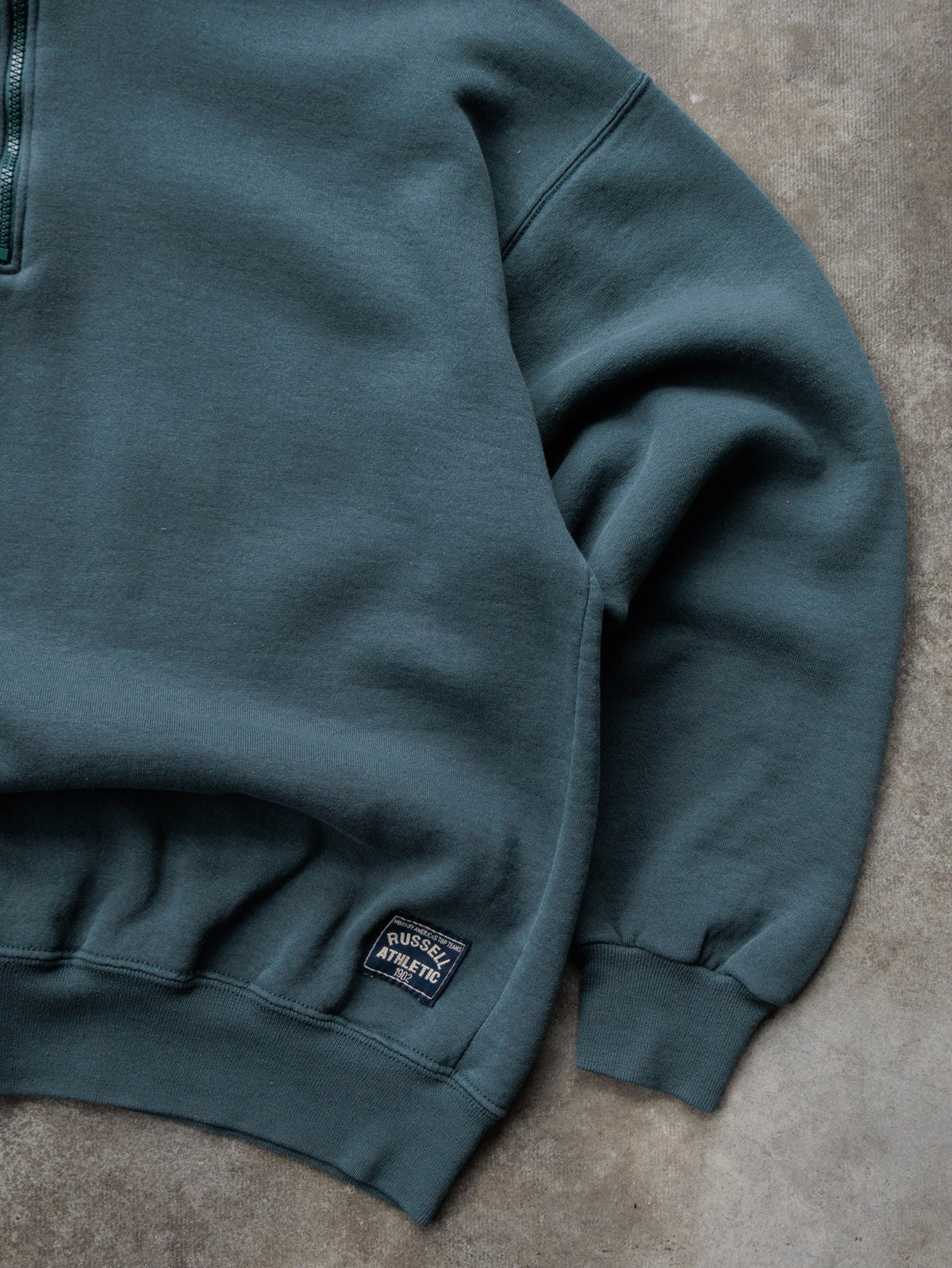 Vintage 90s Green Russell Athletic Quarter Zip (XL)