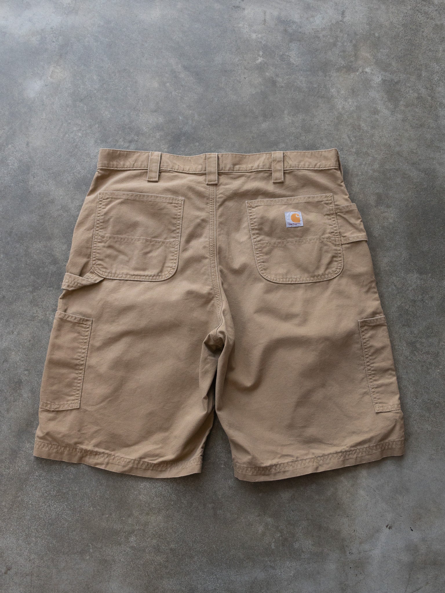 Vintage Tan Carhartt Carpenter Shorts (W38)