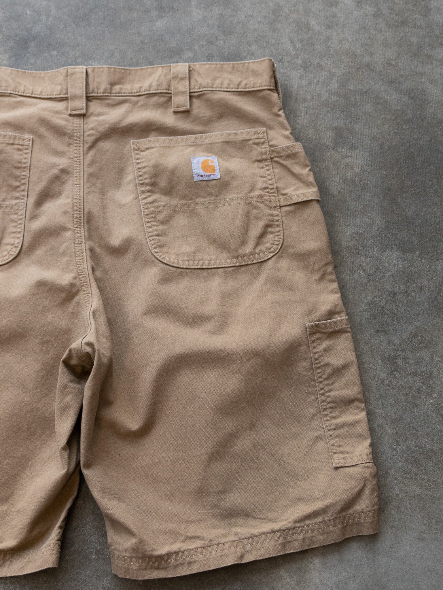 Vintage Tan Carhartt Carpenter Shorts (W38)