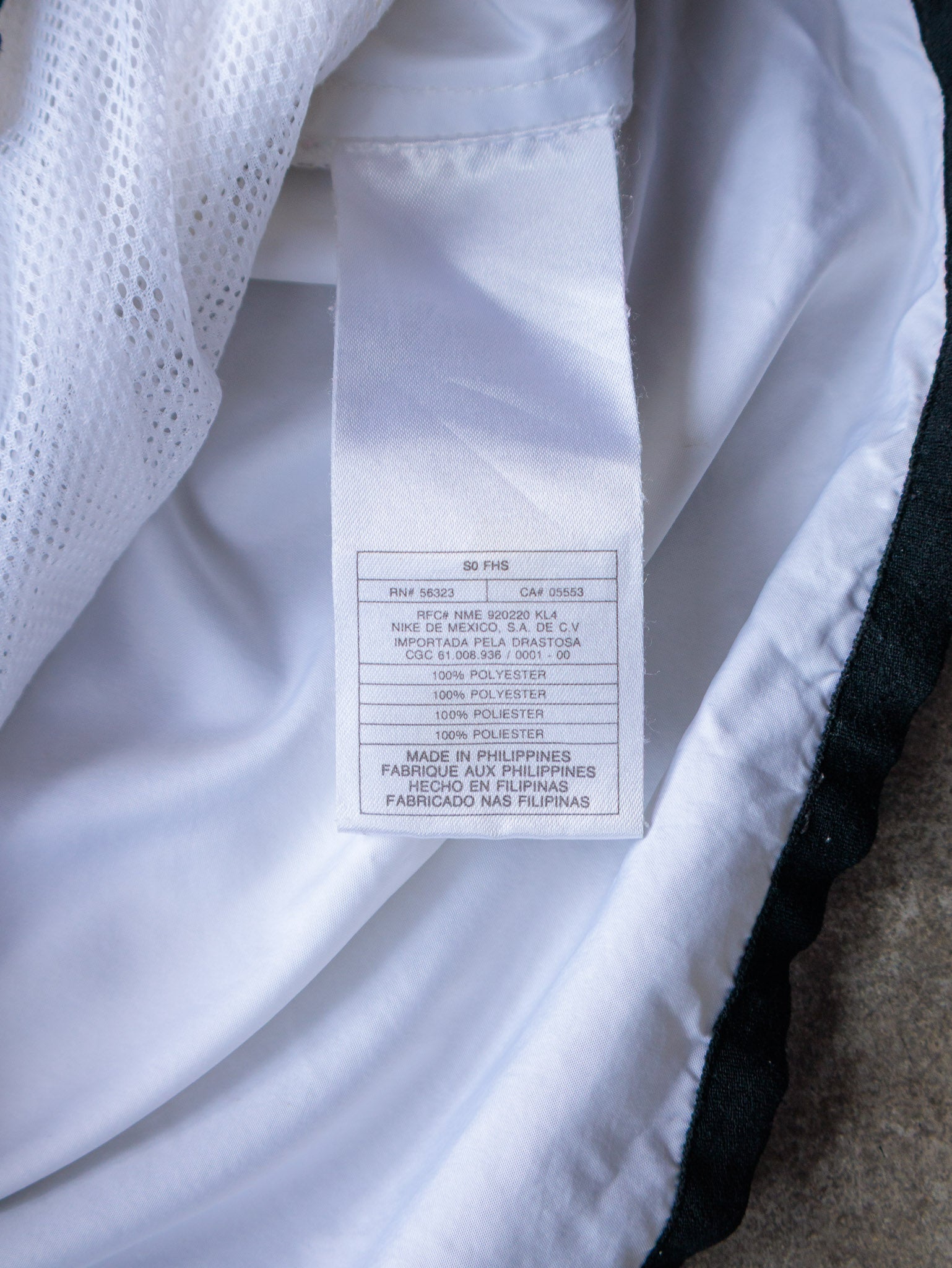 Vintage 90s White Nike Quarter Zip Pullover Jacket (L)