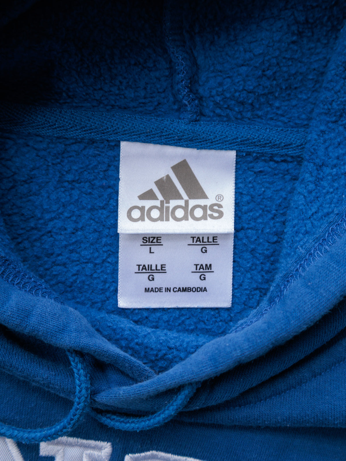 Vintage 00s Blue Kansas Jayhawks Adidas Hoodie (L)