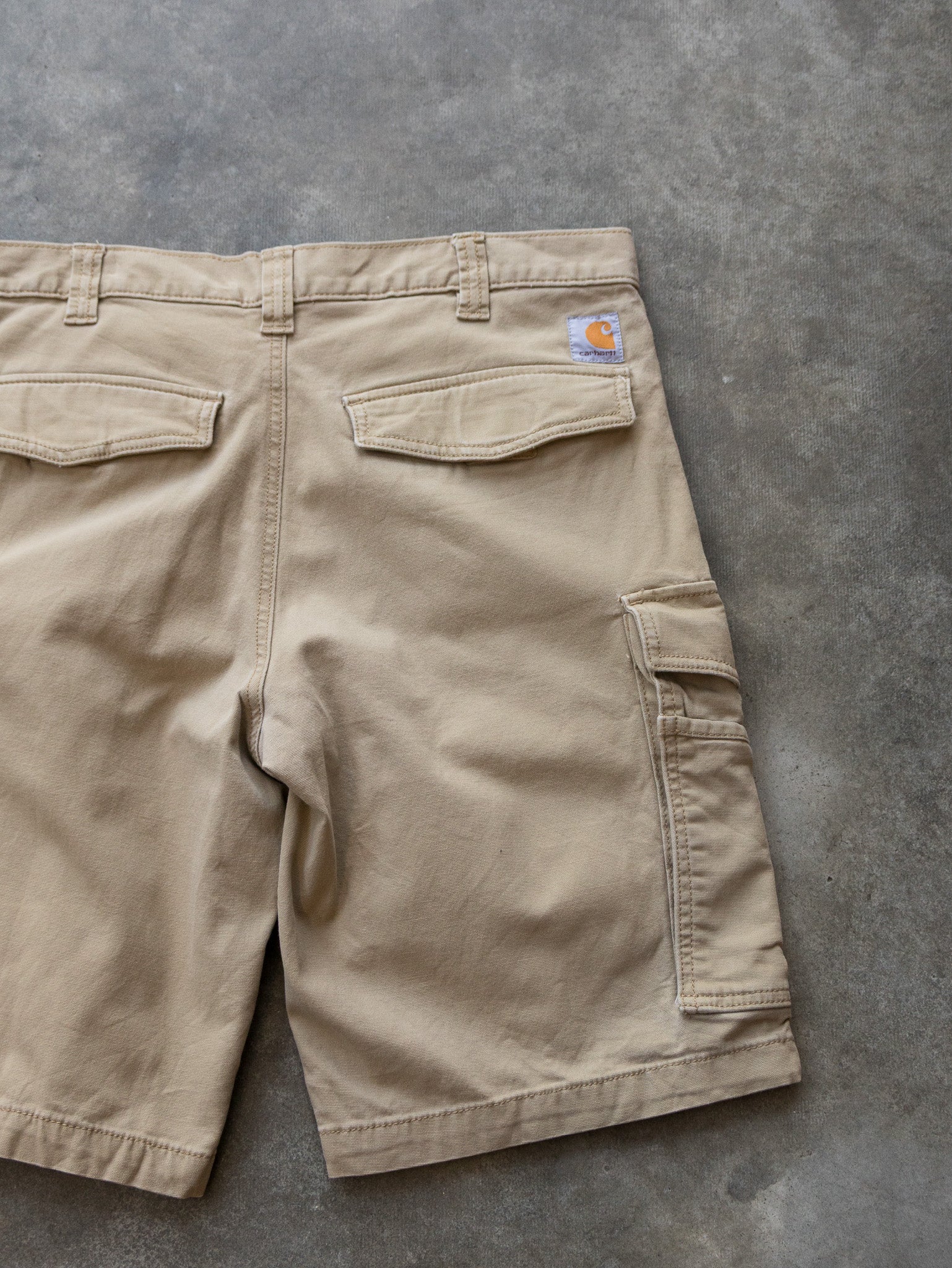 Vintage Tan Carhartt Cargo Shorts (W34)