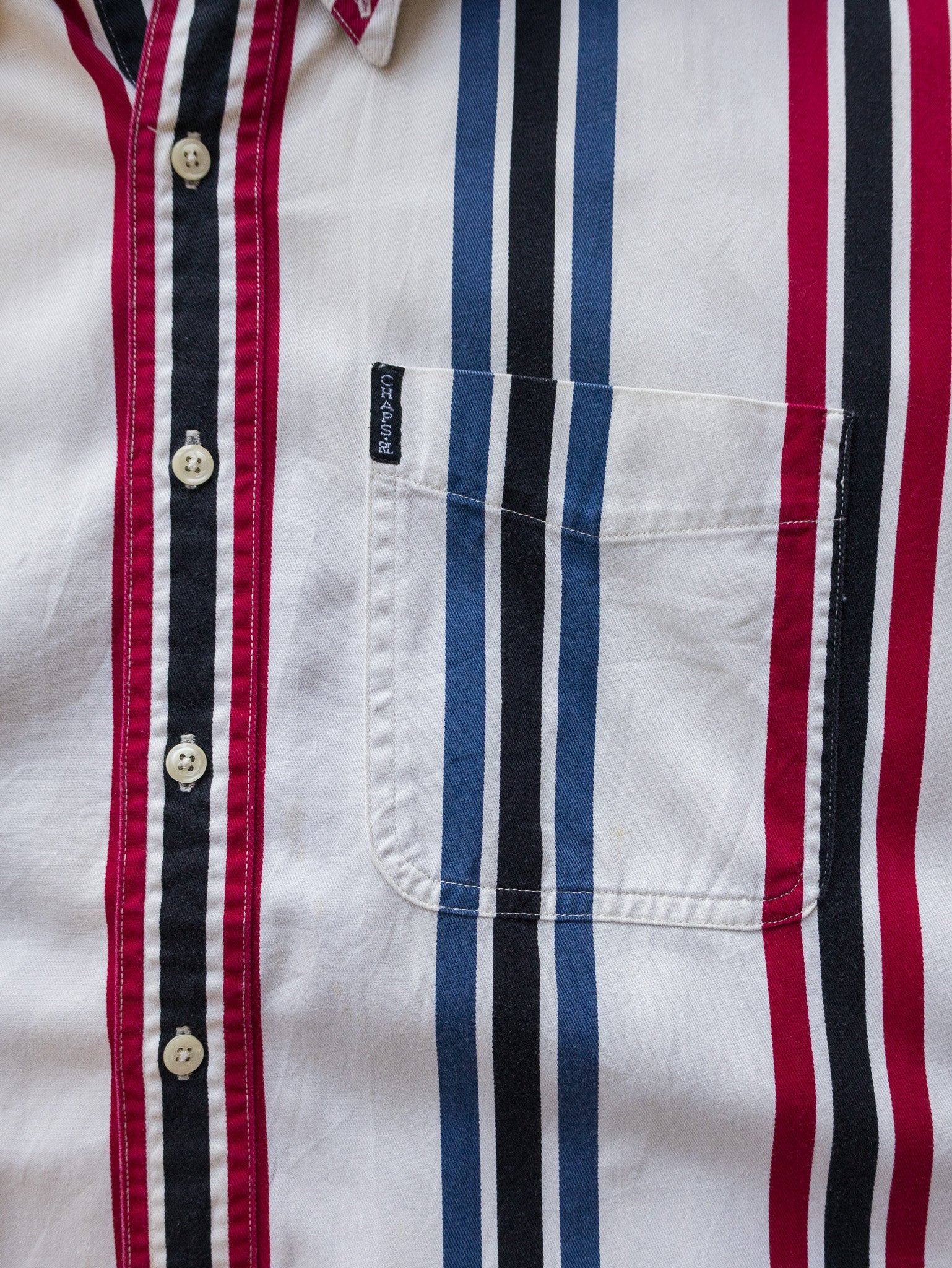 Vintage Multicolour Striped Chaps Ralph Lauren Shirt (M)