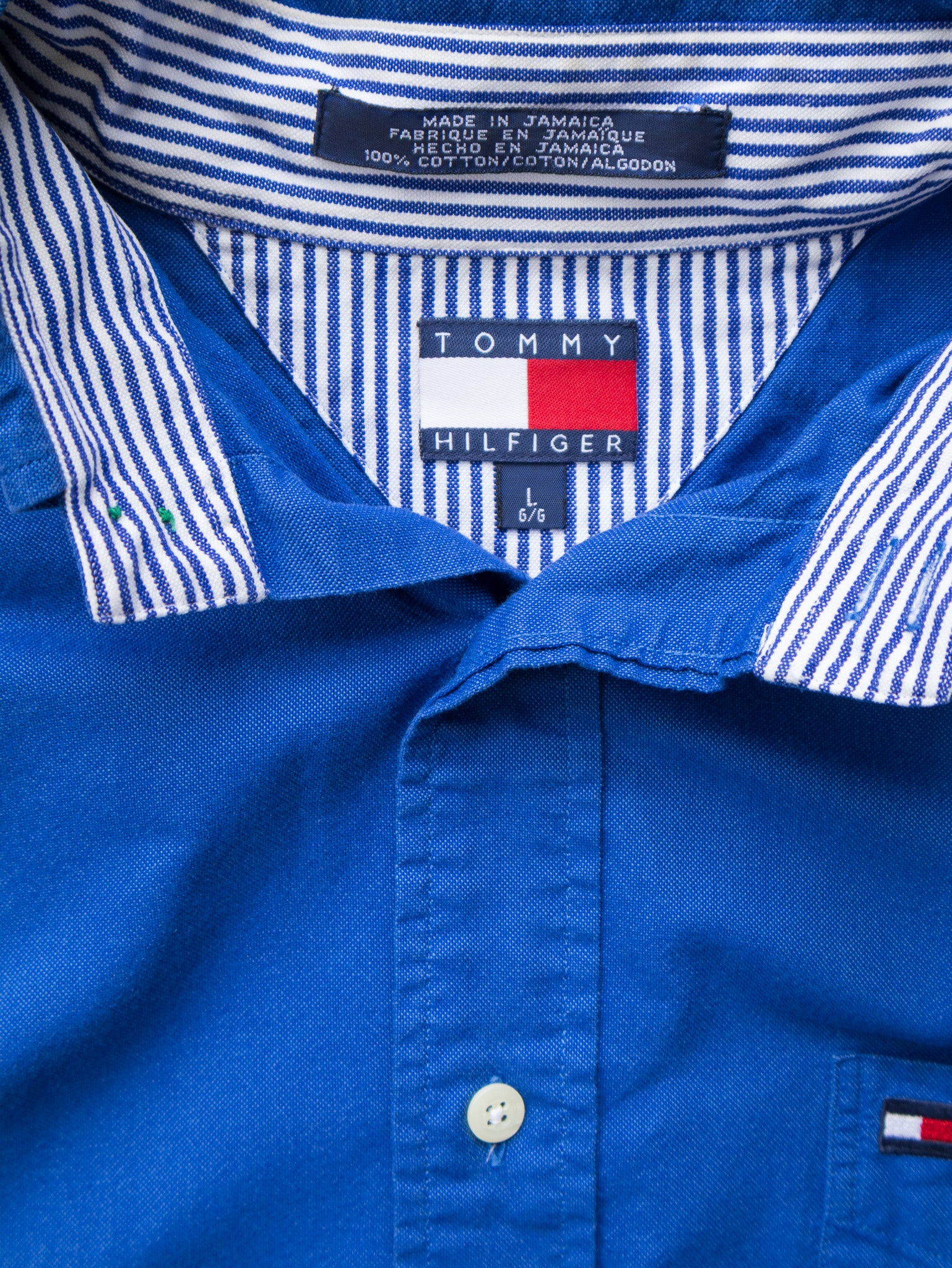 Vintage Blue Tommy Hilfiger Shirt (L)