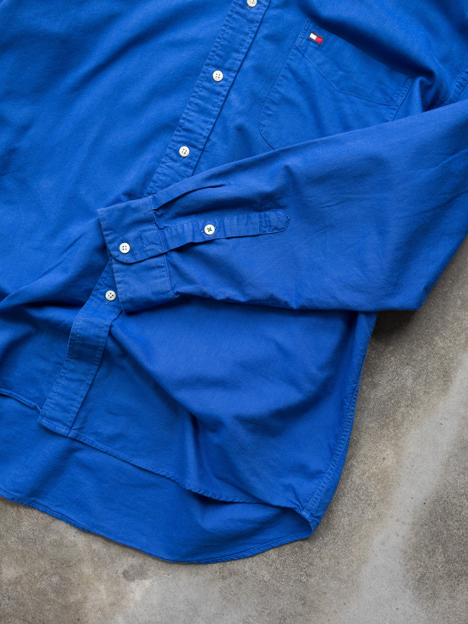 Vintage Blue Tommy Hilfiger Shirt (L)