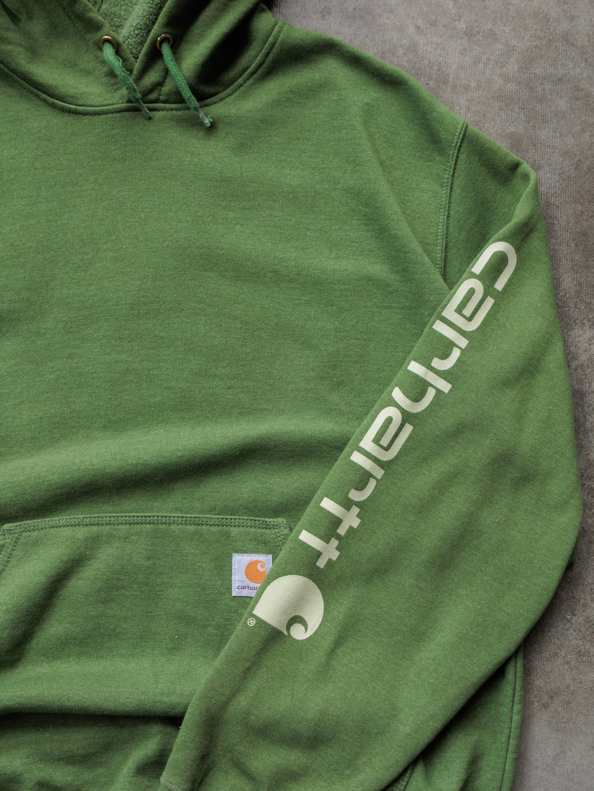 Vintage Green Carhartt Hoodie (L)