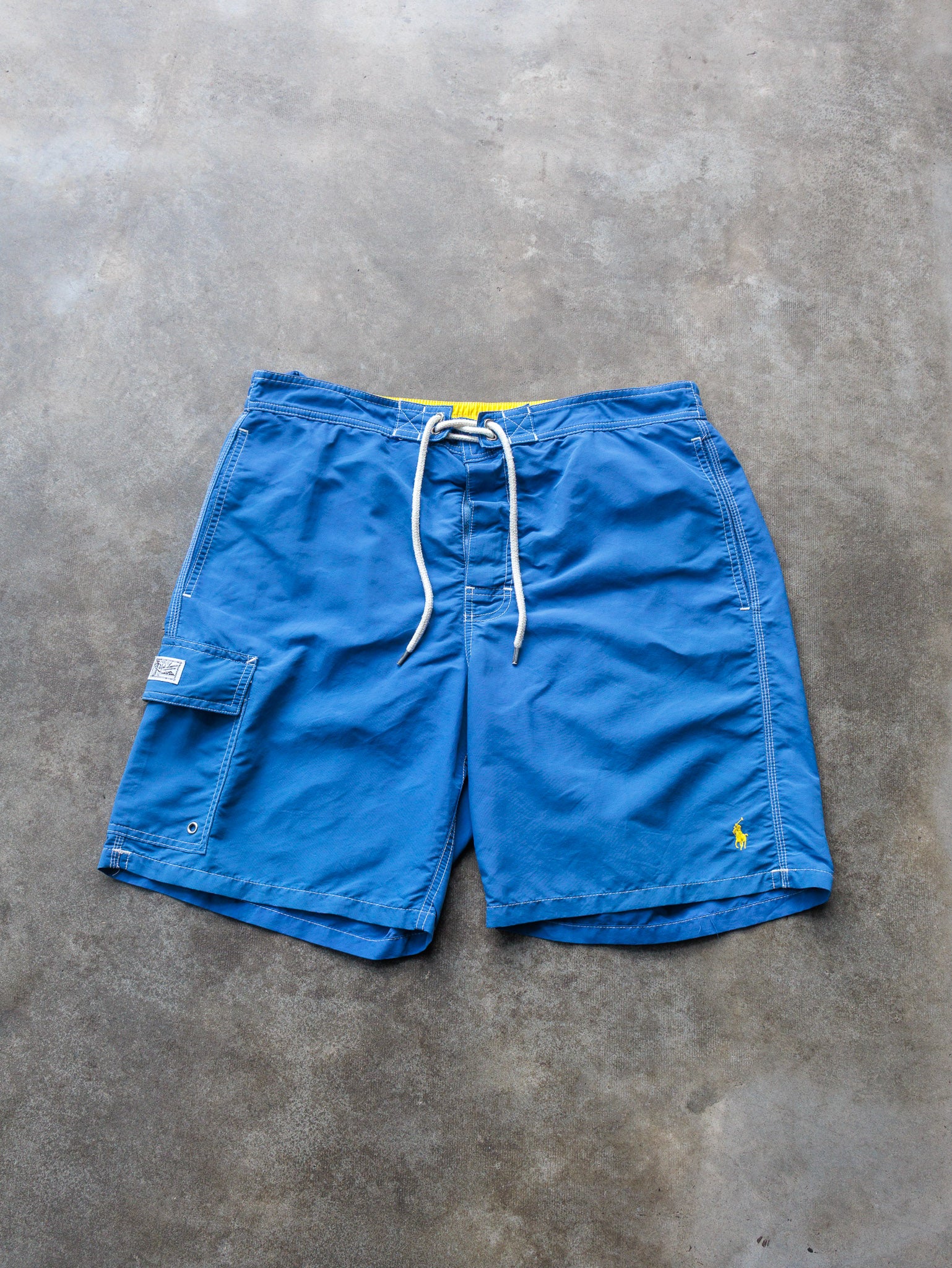 Vintage 00s Blue Polo Ralph Lauren Swim Shorts (L)