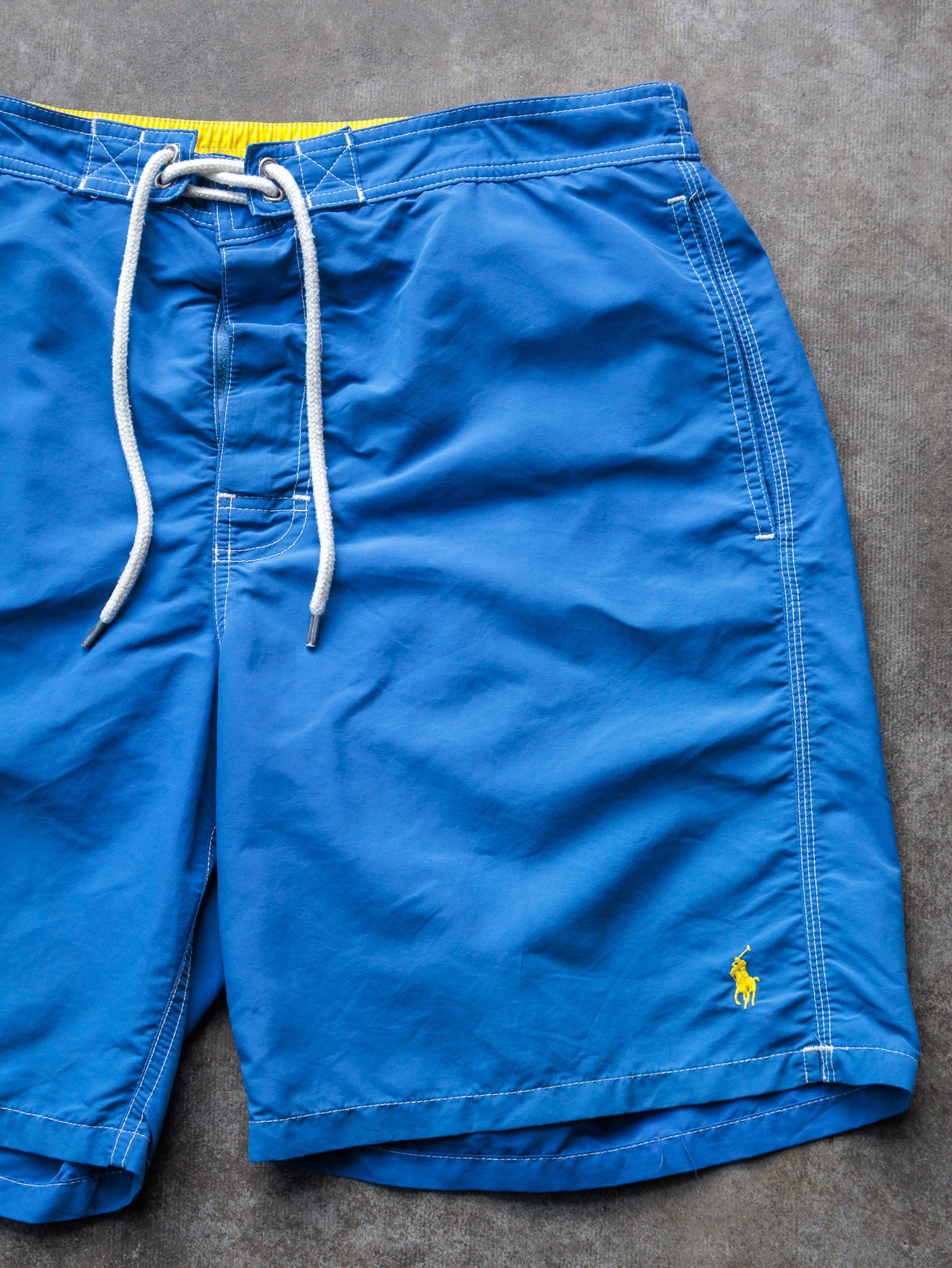 Vintage 00s Blue Polo Ralph Lauren Swim Shorts (L)