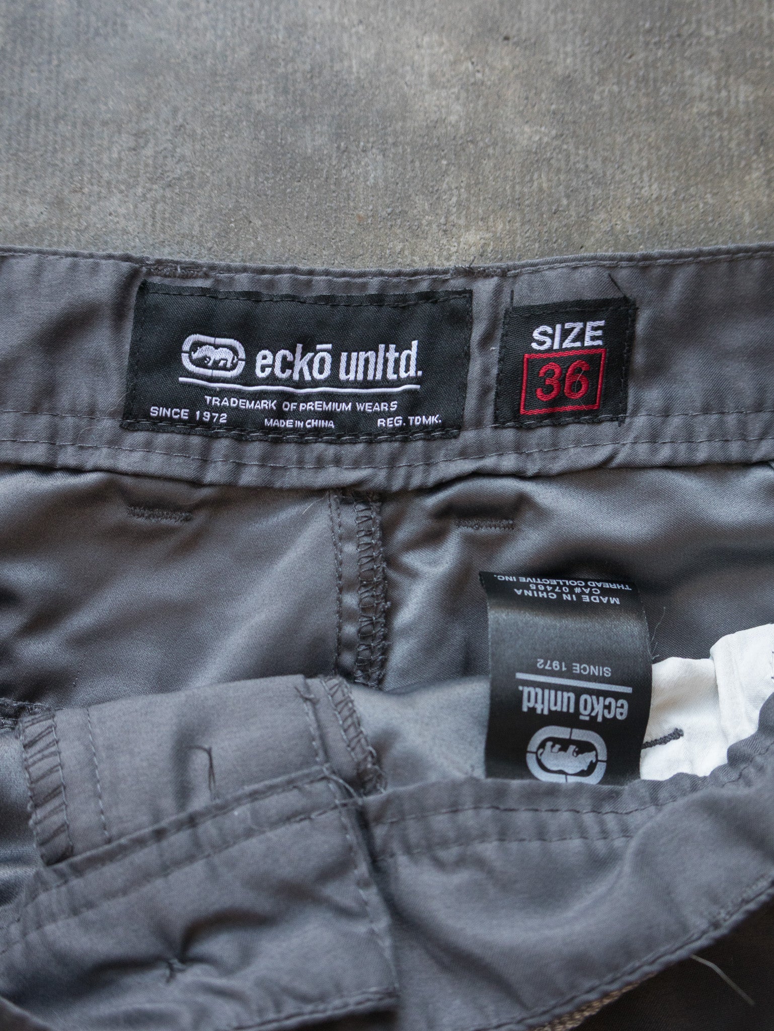 Vintage Grey Ecko Utility Shorts (W36)
