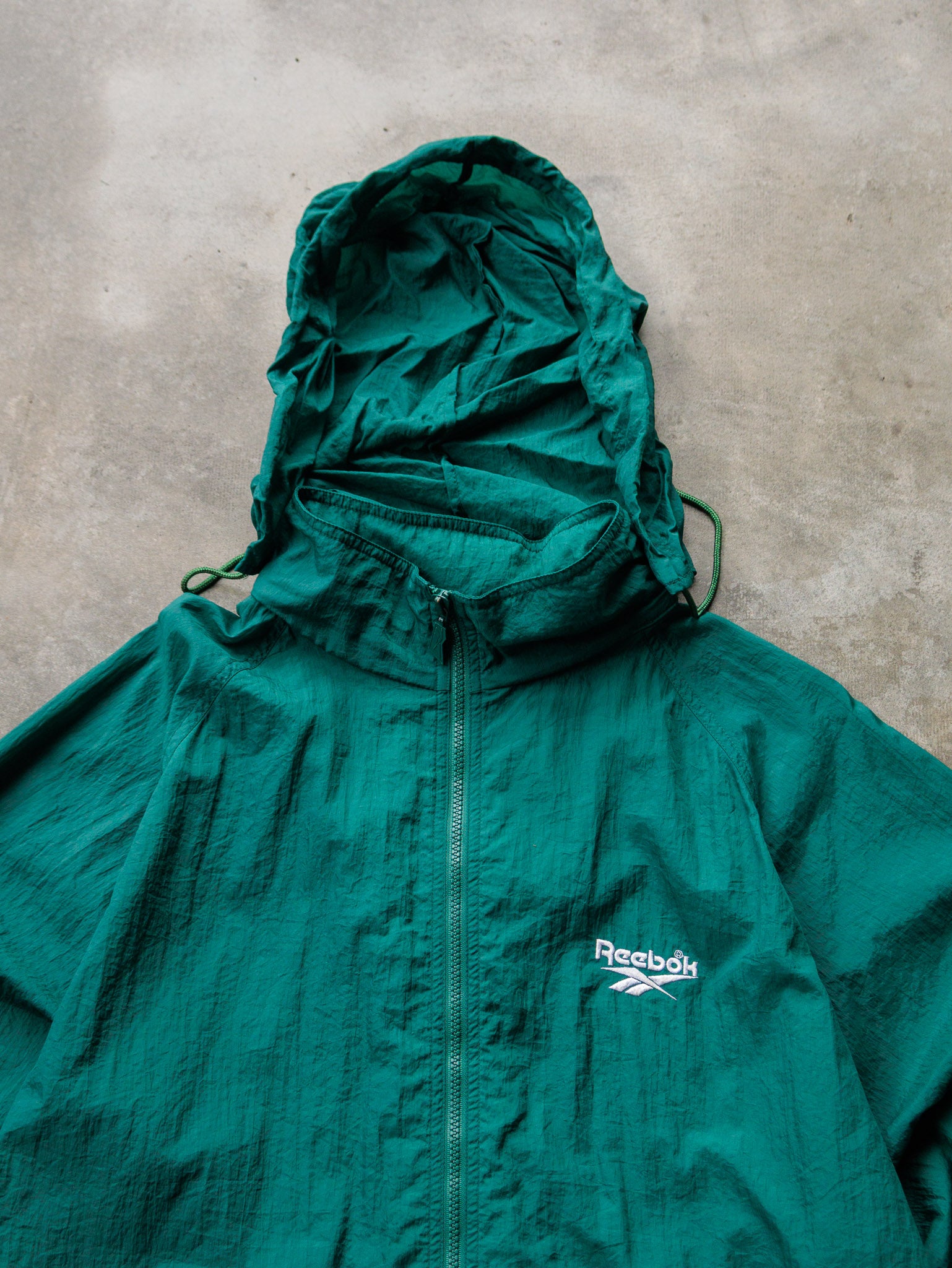 Vintage 90s Teal Reebok Windbreaker (L)