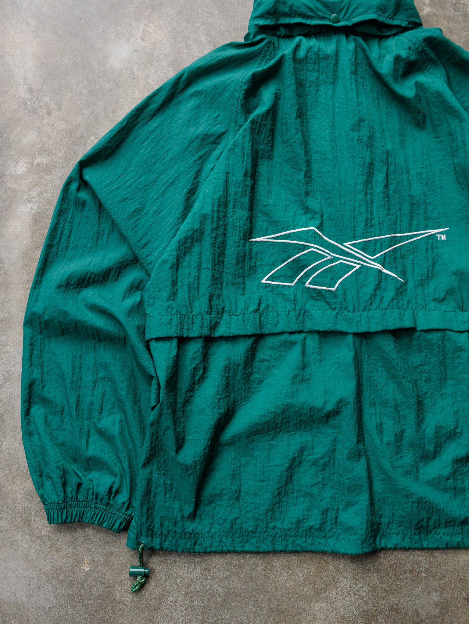 Vintage 90s Teal Reebok Windbreaker (L)