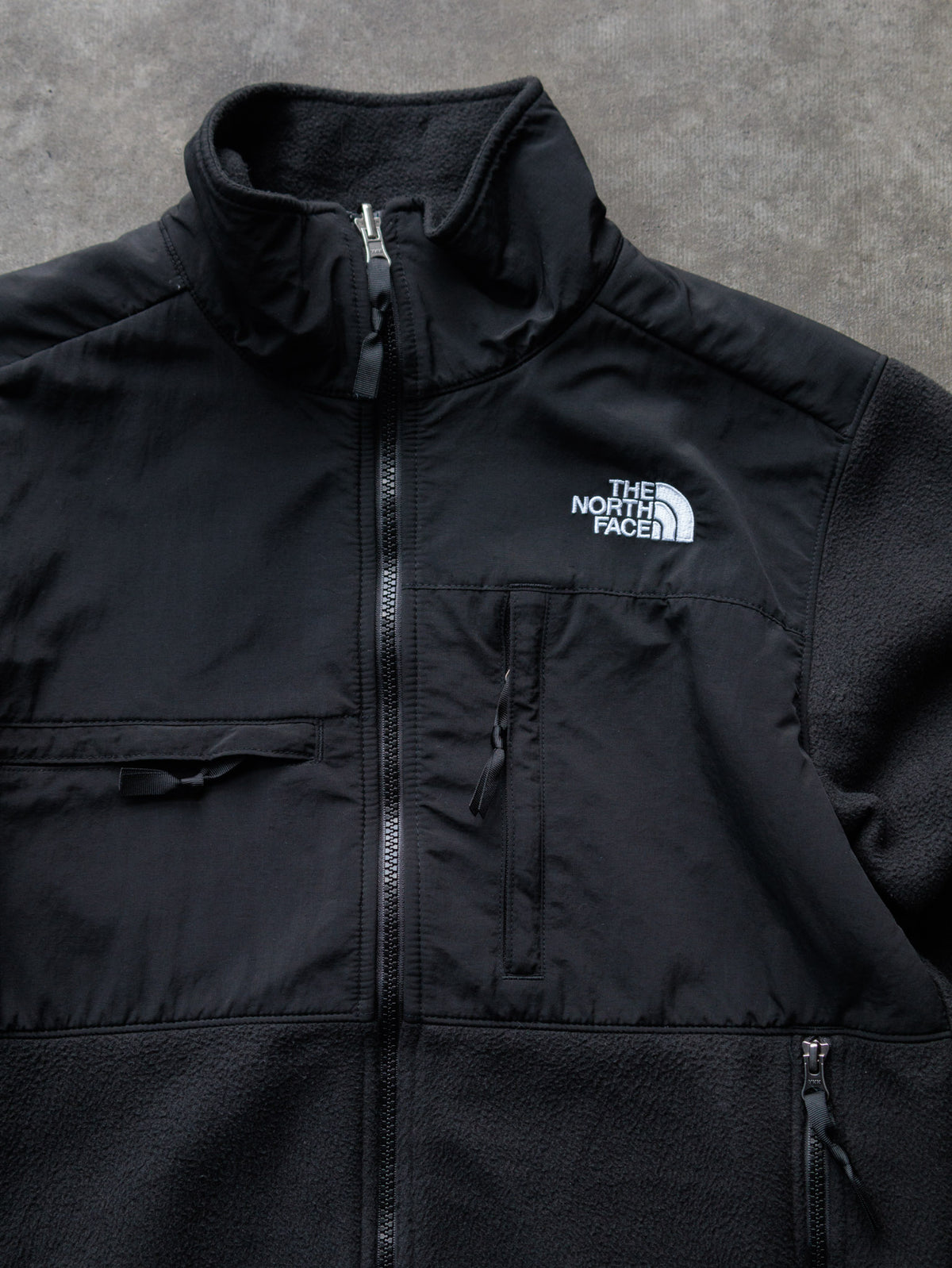 Vintage Black The North Face Fleece Jacket (S)