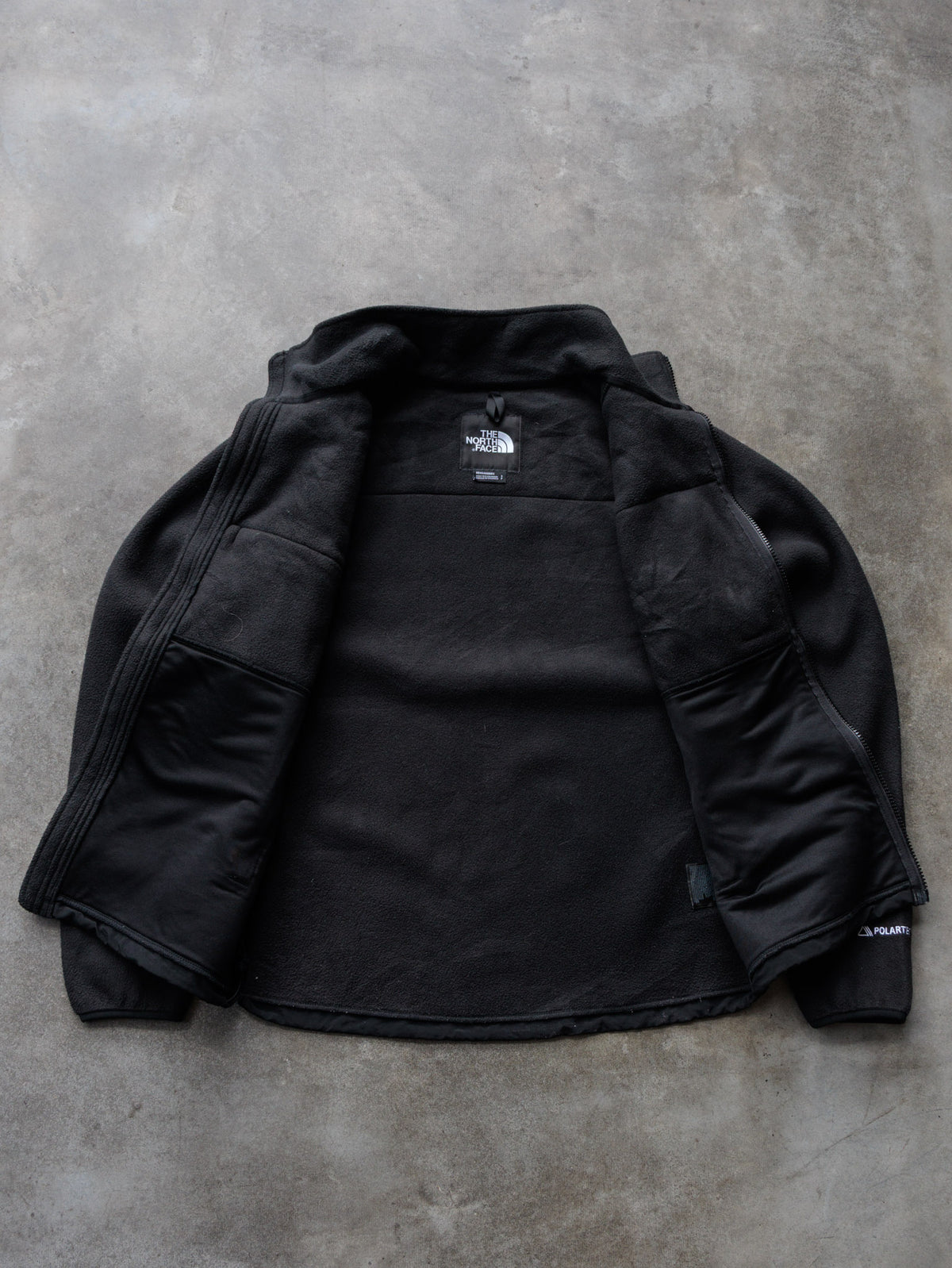 Vintage Black The North Face Fleece Jacket (S)