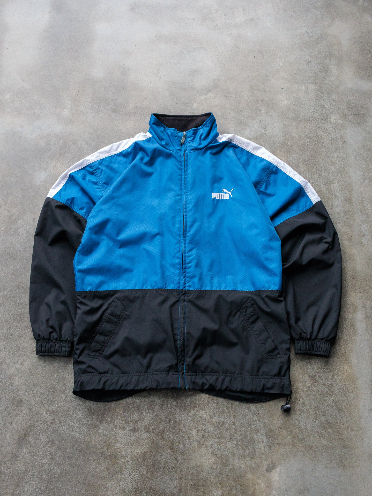 Vintage 00s Blue & Black Puma Windbreaker (S)