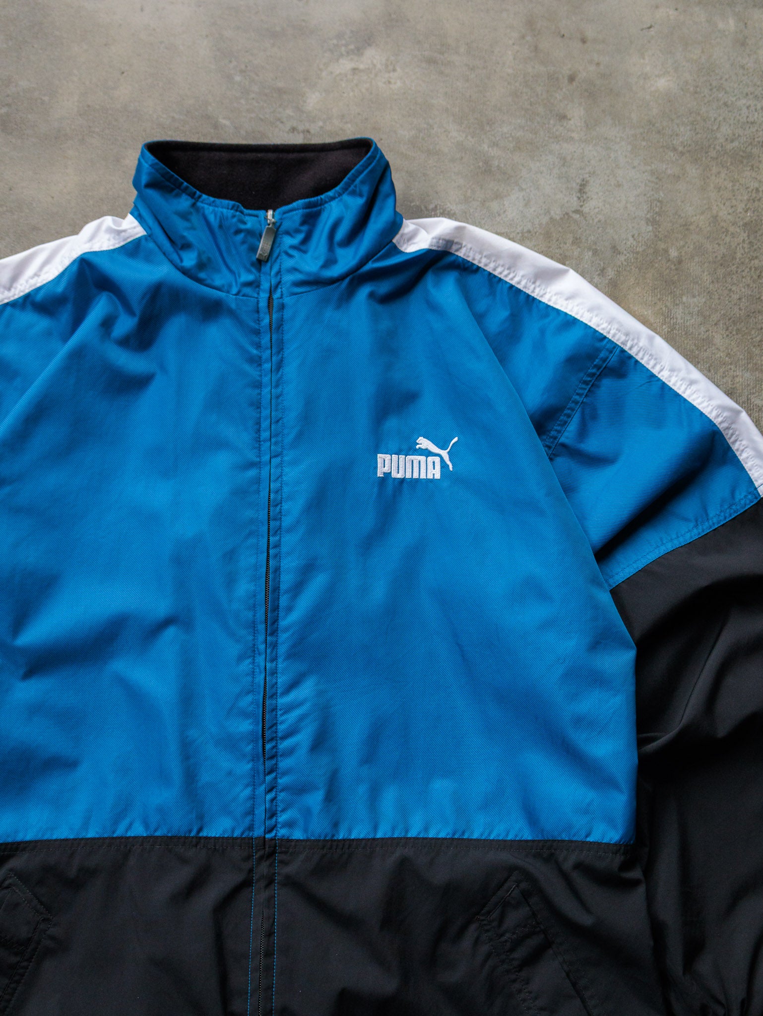 Vintage 00s Blue & Black Puma Windbreaker (S)