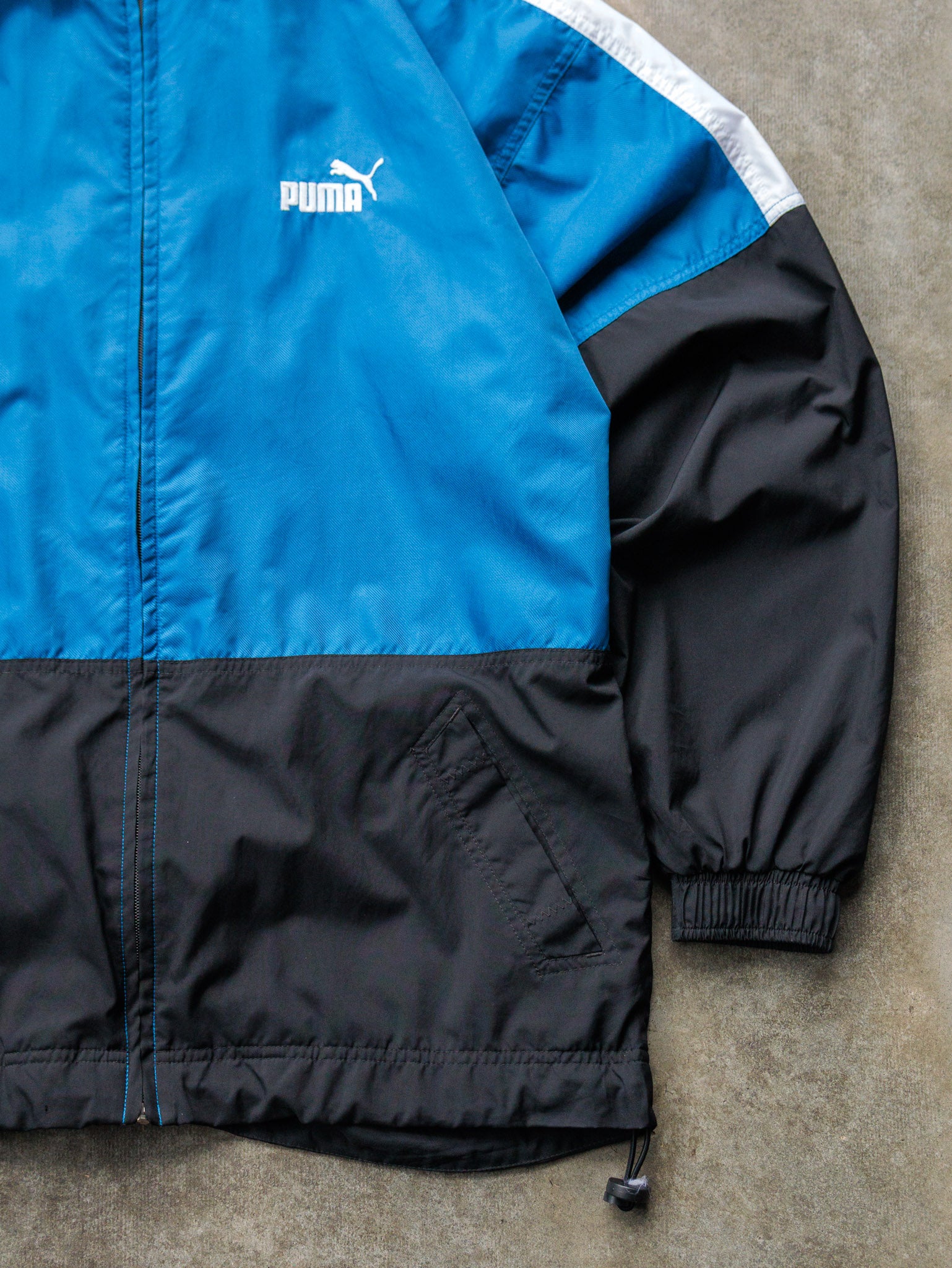 Vintage 00s Blue & Black Puma Windbreaker (S)