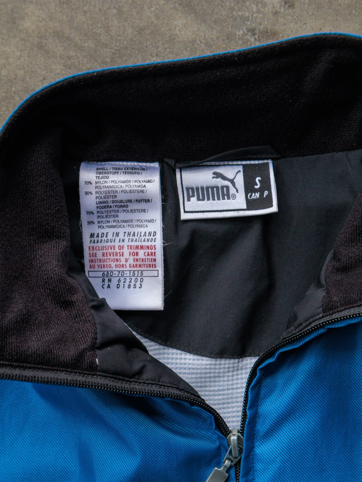 Vintage 00s Blue & Black Puma Windbreaker (S)