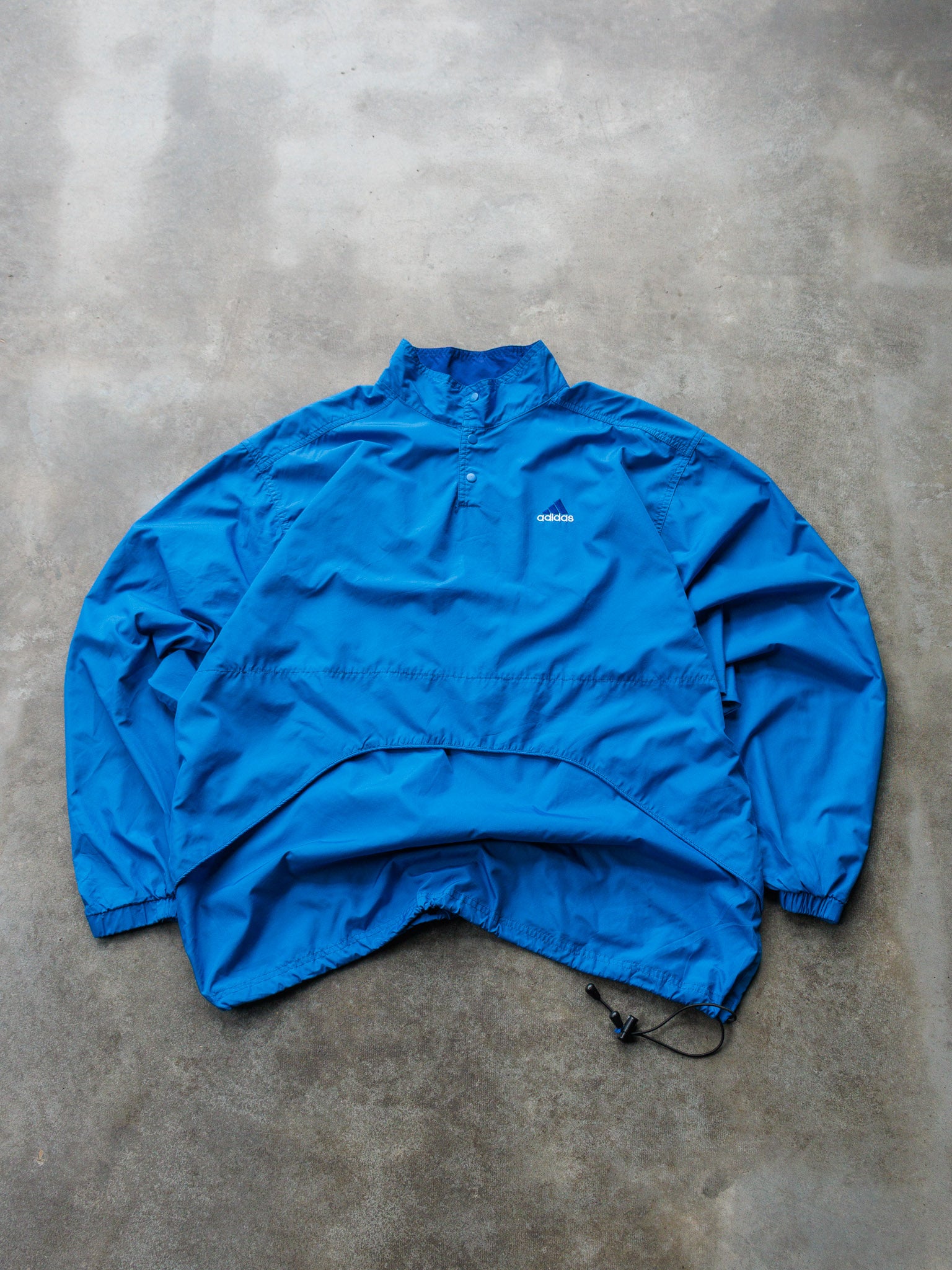 Vintage 90s Blue Adidas Windbreaker (XL)