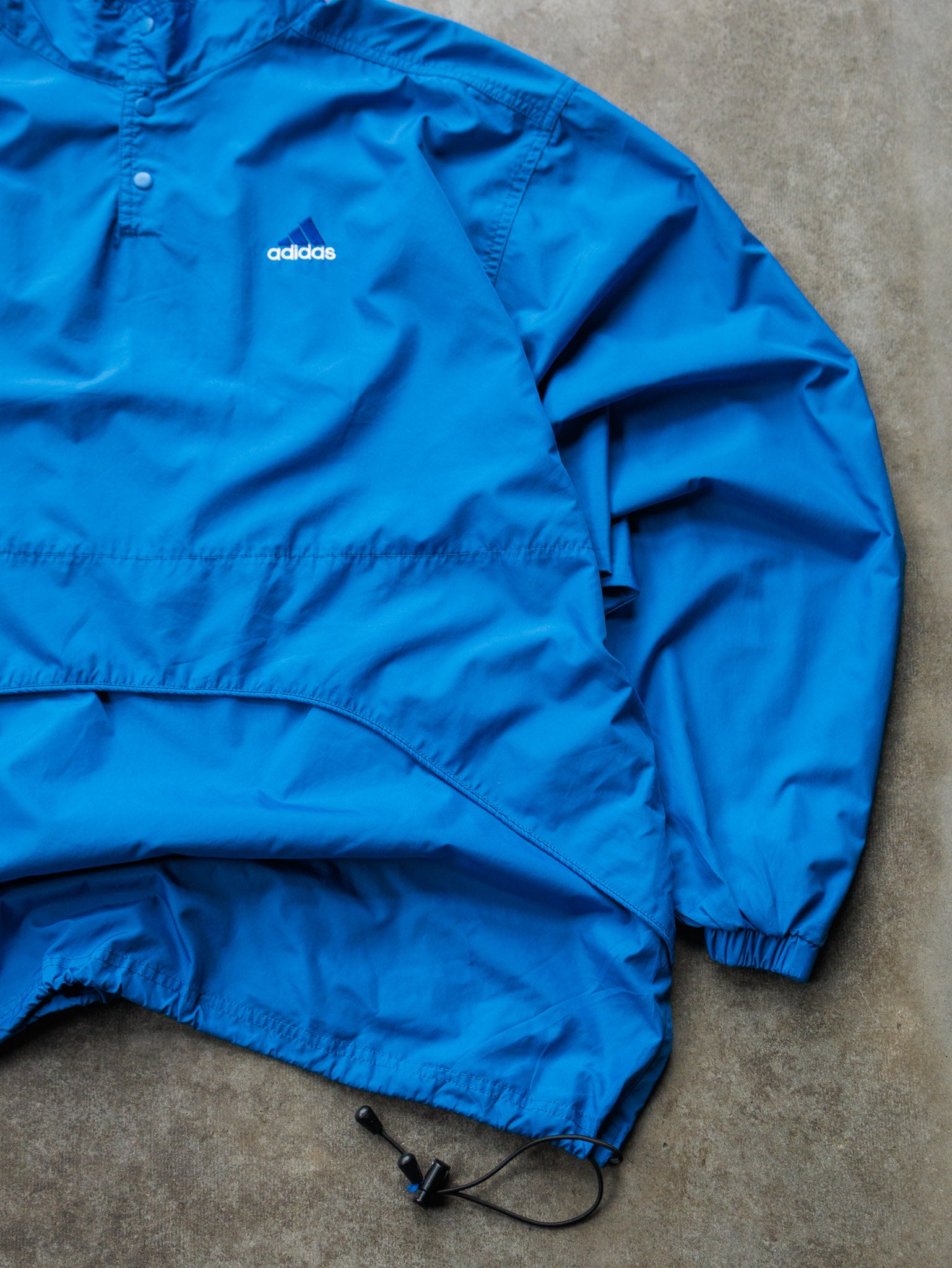 Vintage 90s Blue Adidas Windbreaker (XL)