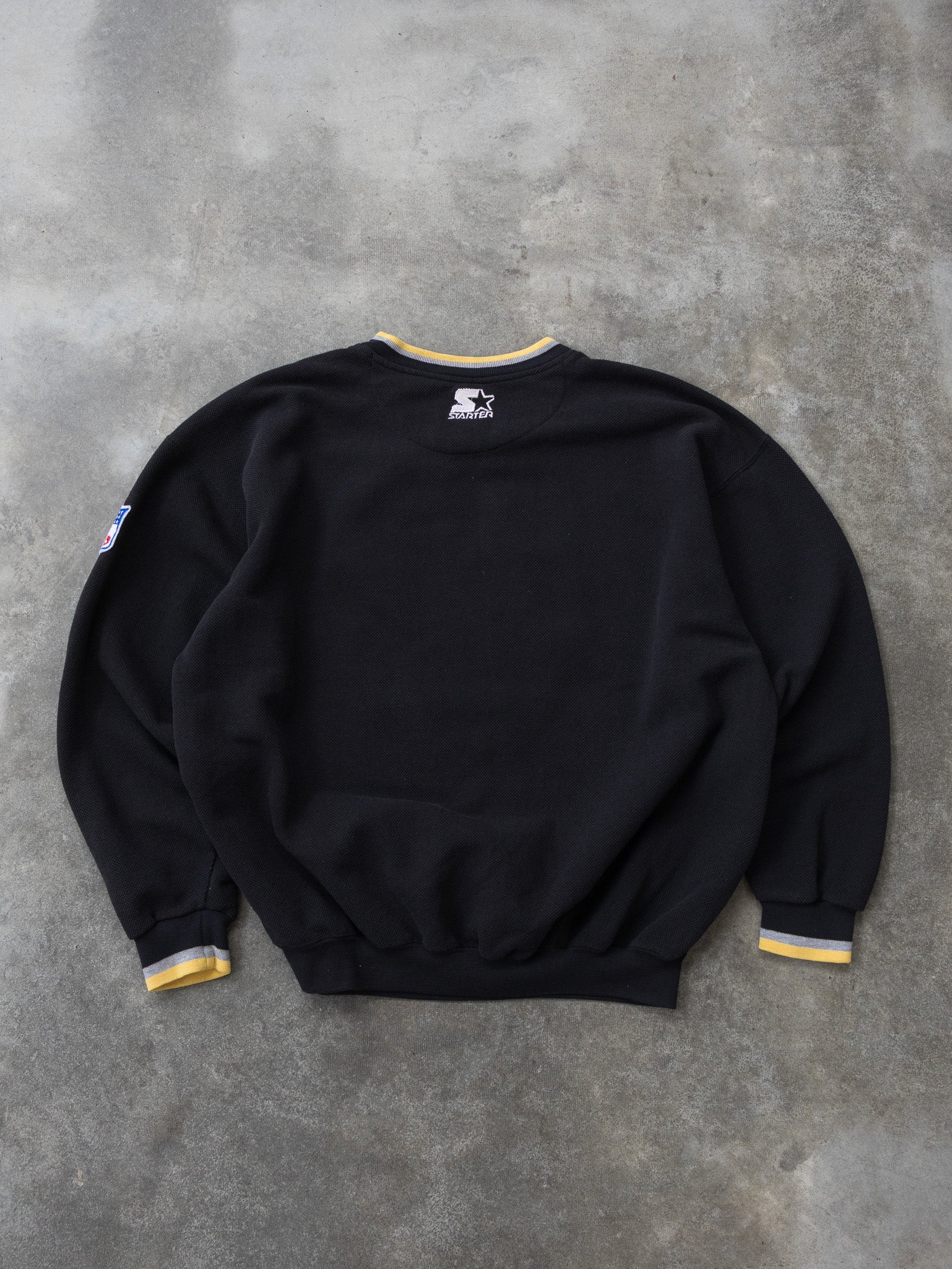 Vintage Pittsburgh Steelers Waffle Knit Sweatshirt (XL)