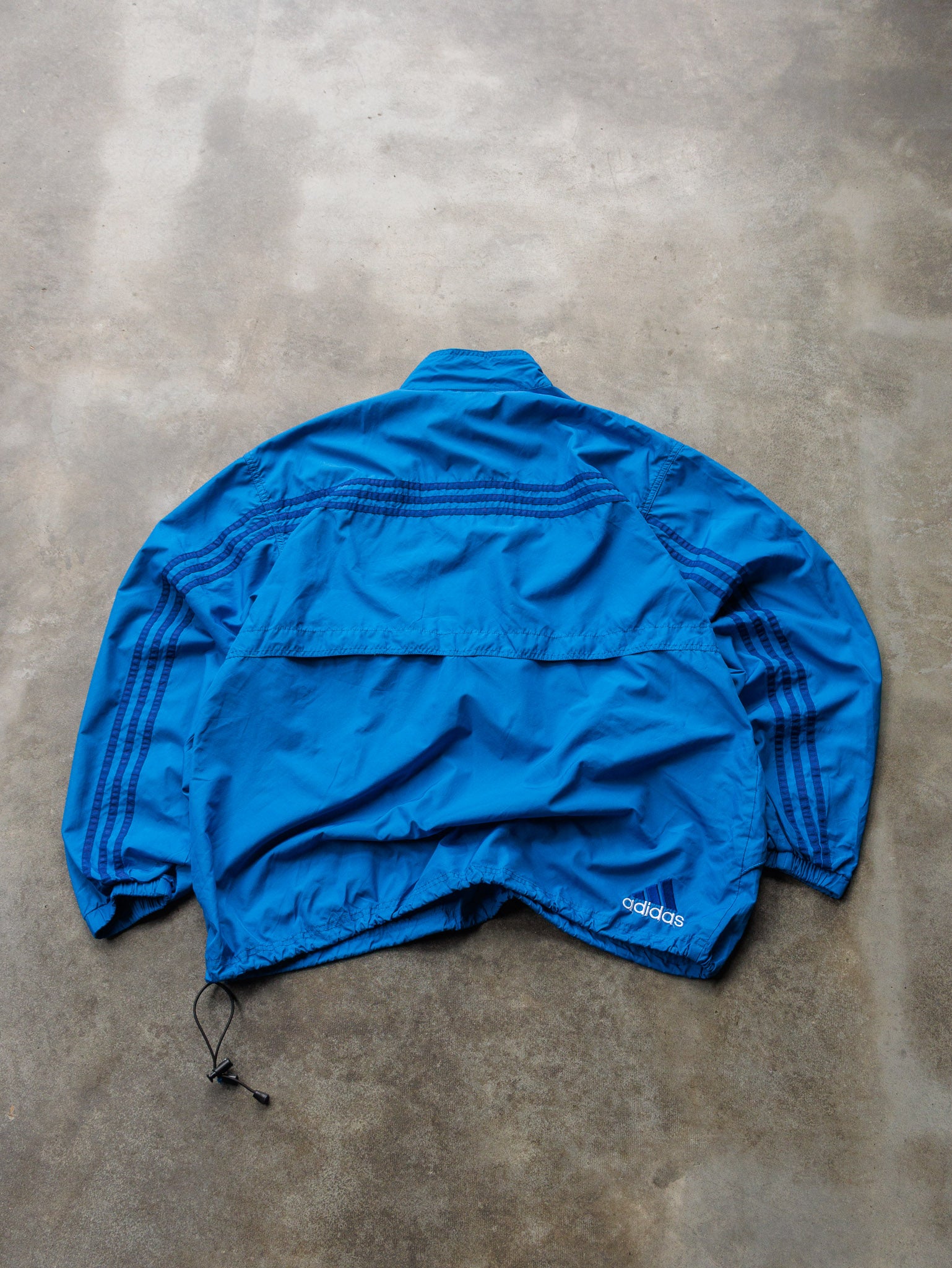 Vintage 90s Blue Adidas Windbreaker (XL)