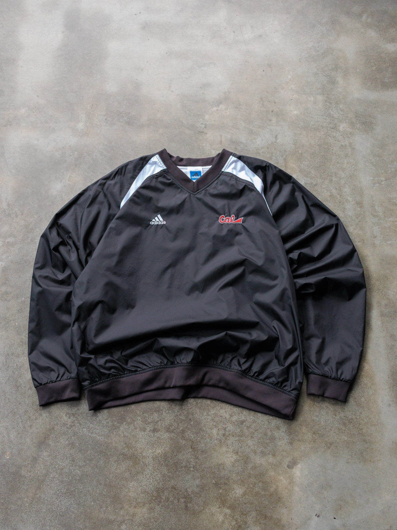 Vintage 00s Black Adidas Cal Bears Windbreaker (L)
