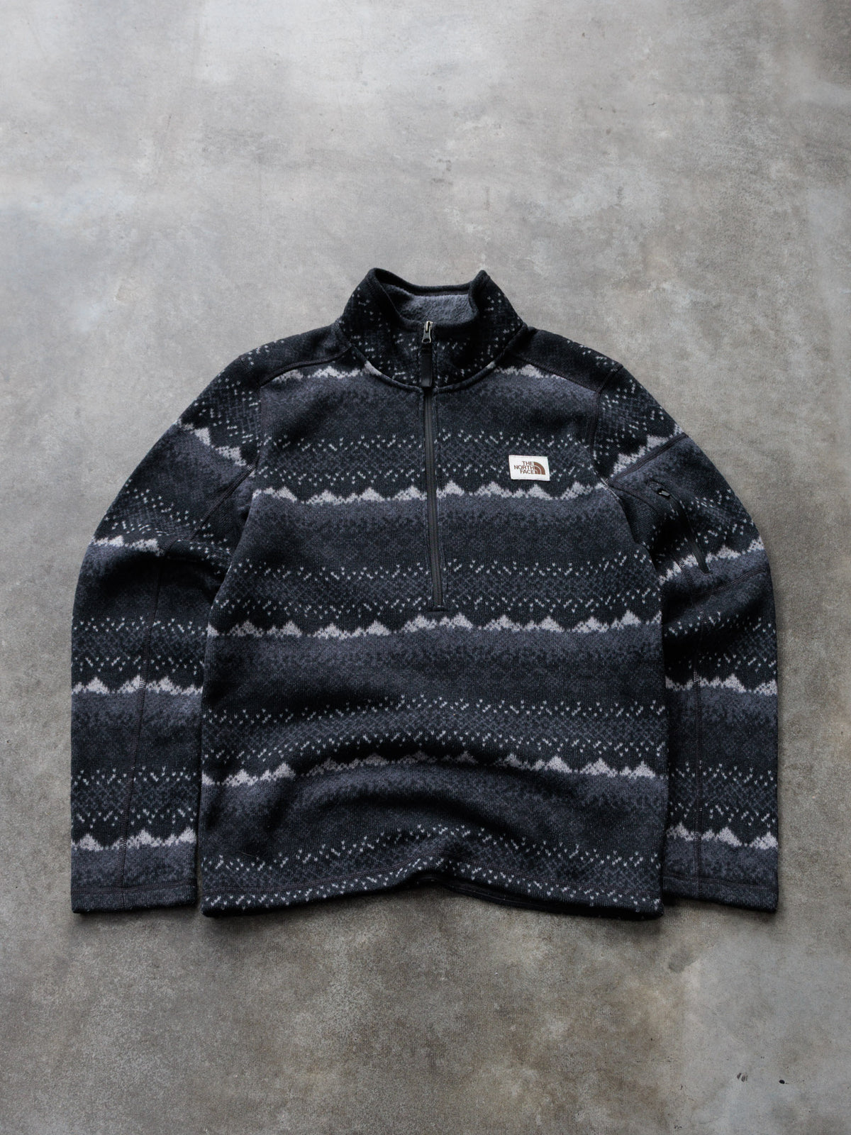 Vintage Black The North Face Fleece Quarter Zip (S)