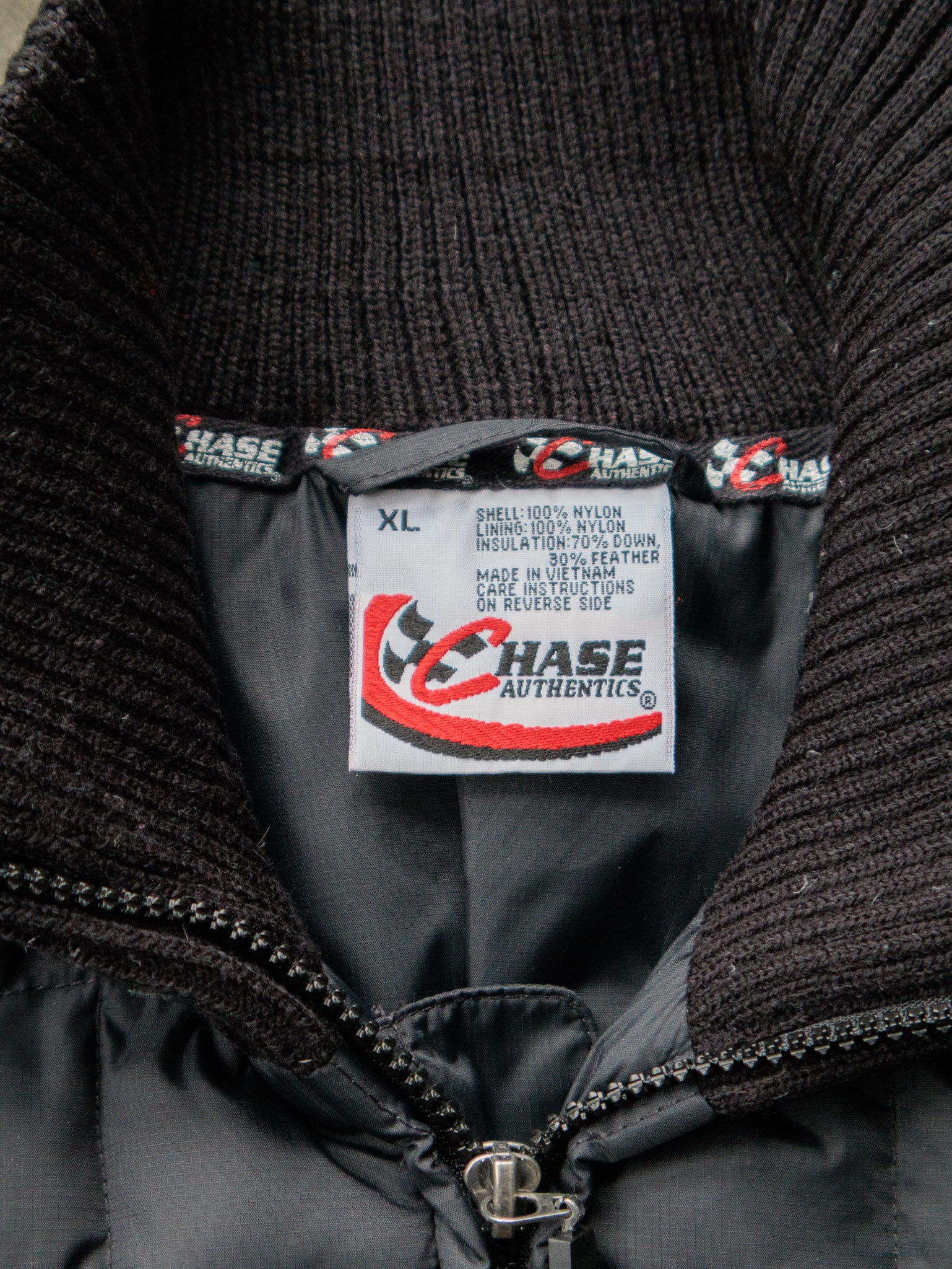 Vintage 00s Black Team Lowe's Racing Jimmie Johnson 48 Puffer Jacket (XL)