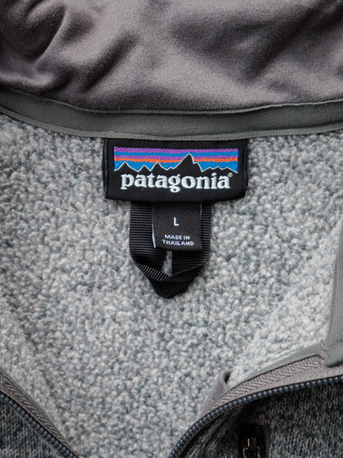 Vintage Grey Patagonia Knit Quarter Zip (L)