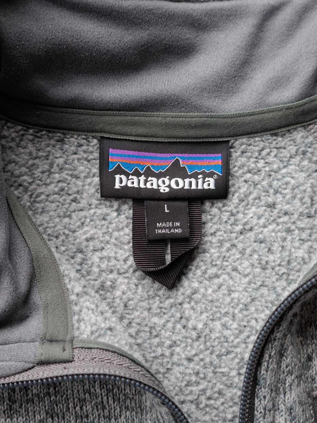 Grey Patagonia Fleece Quarter Zip (L)