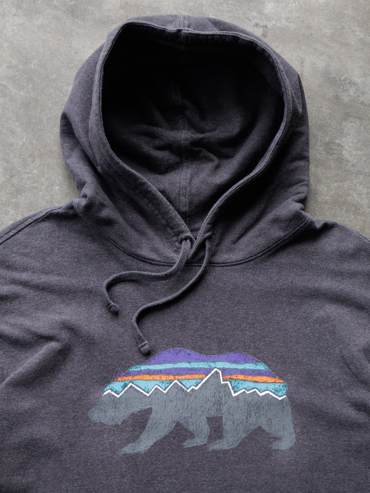 Black Patagonia Bear Hoodie (M)
