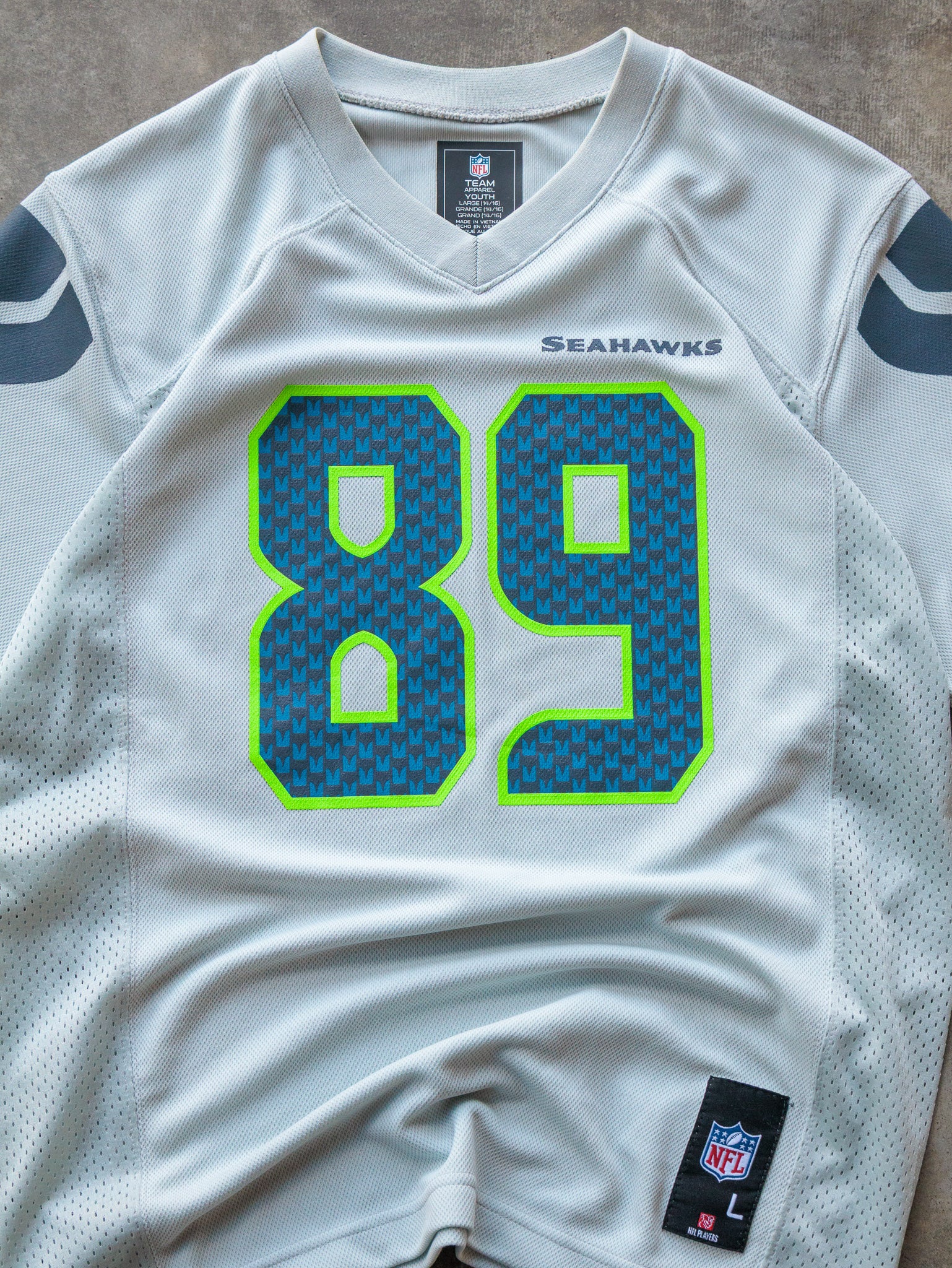 Grey Seattle Seahawks Doug Baldwin NFL Jersey Youth (14-16Y)