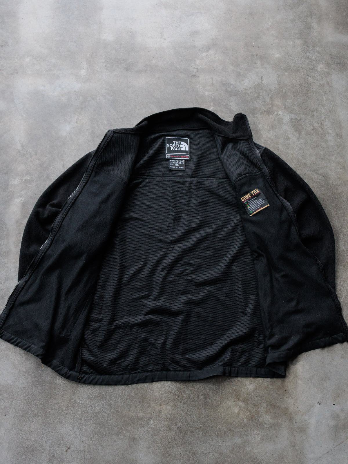 Vintage Black The North Face Summit Series Fleece Jacket (XL)