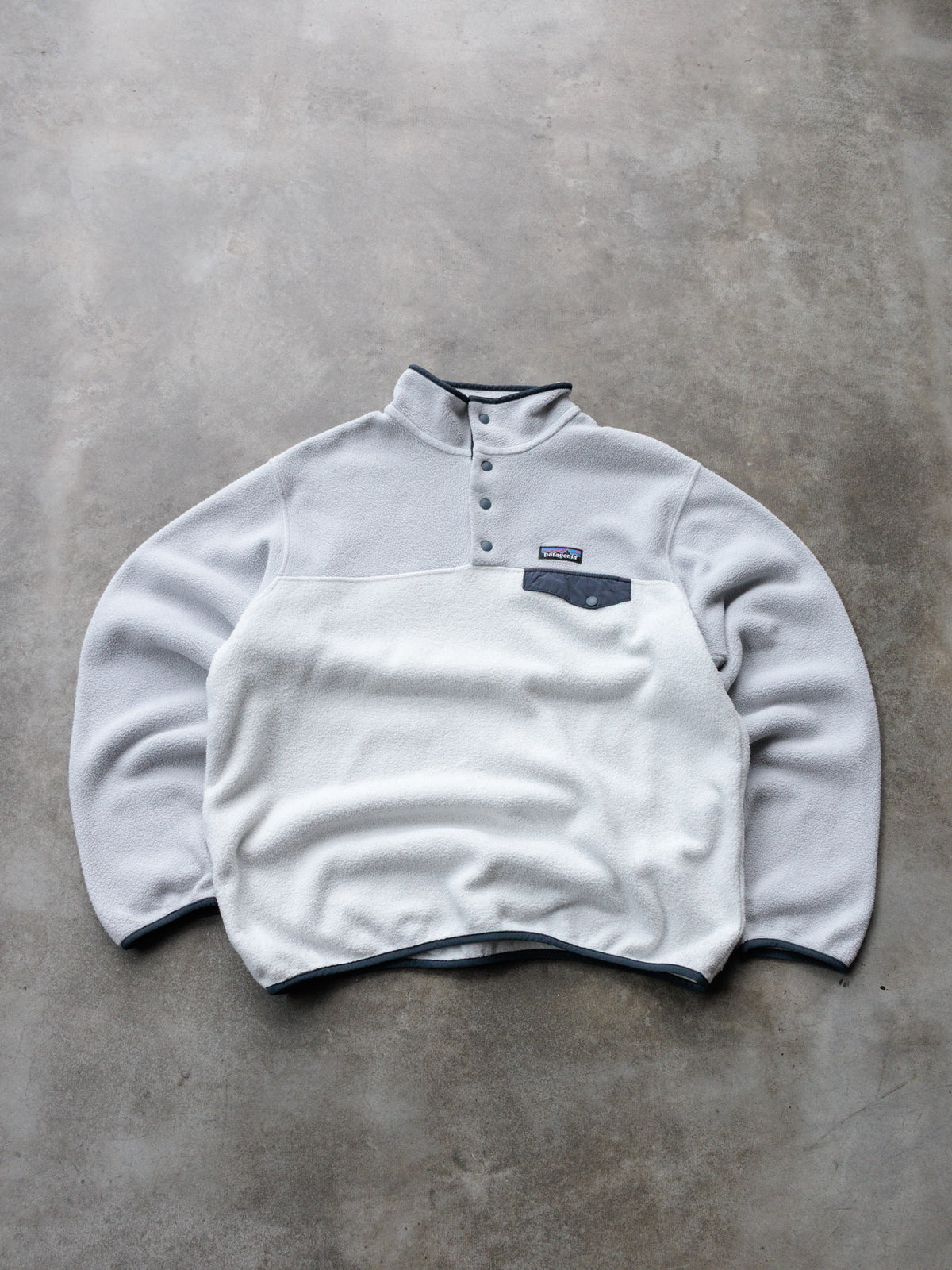 Grey Patagonia Snap-T Fleece Quarter Zip (L)
